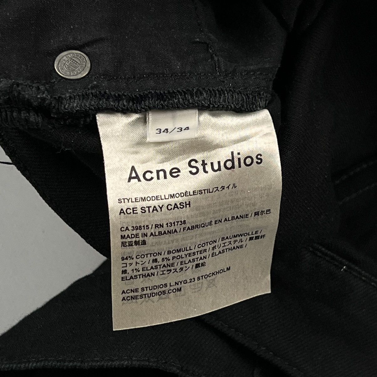 Acne Studios Acne Studios Ace Stay Cash Jean Size US 34 / EU 50 - 8 Thumbnail
