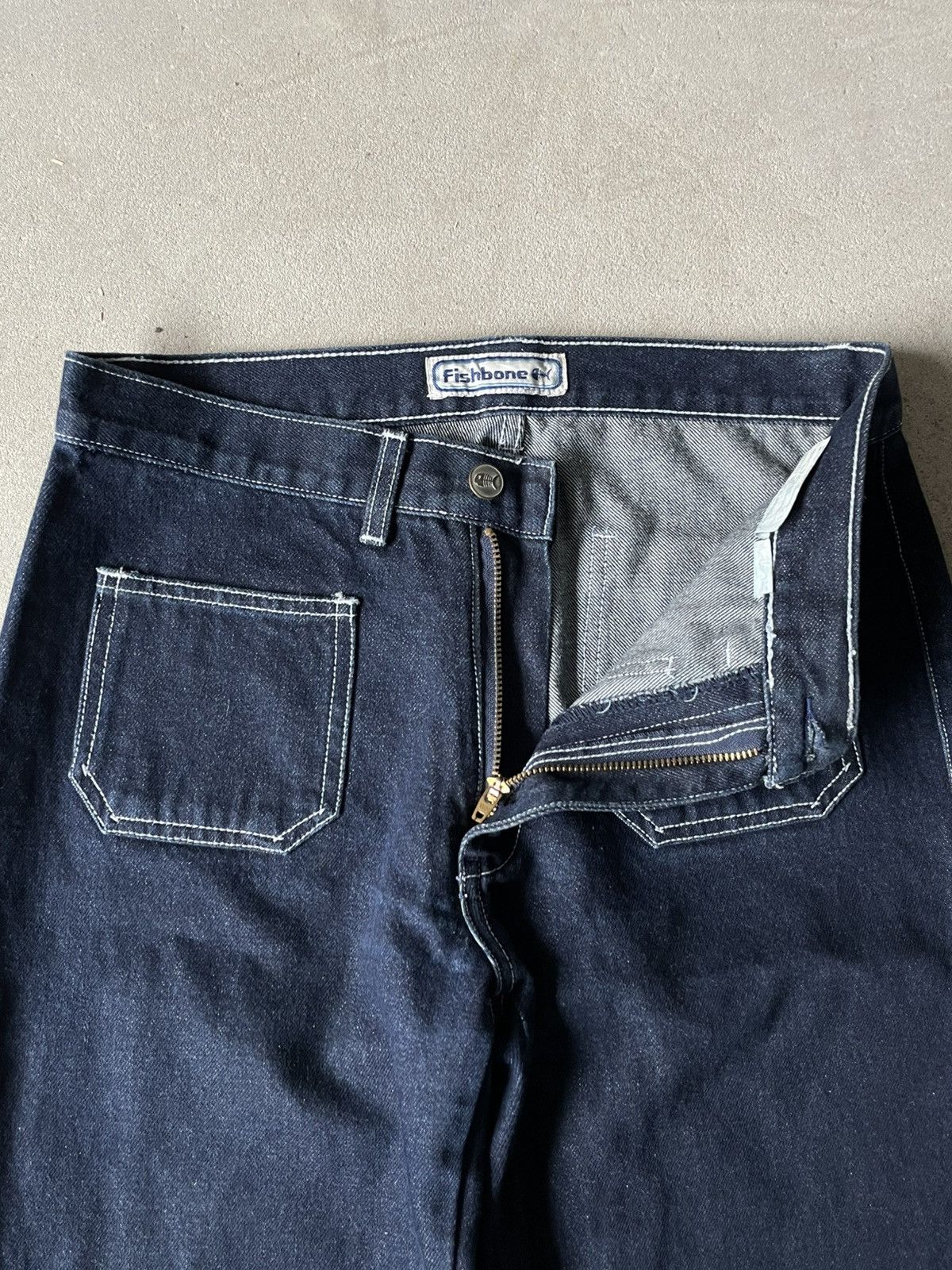 JNCO Fishbone Super Flared Vintage Y2k Jeans Size 29" - 5 Thumbnail