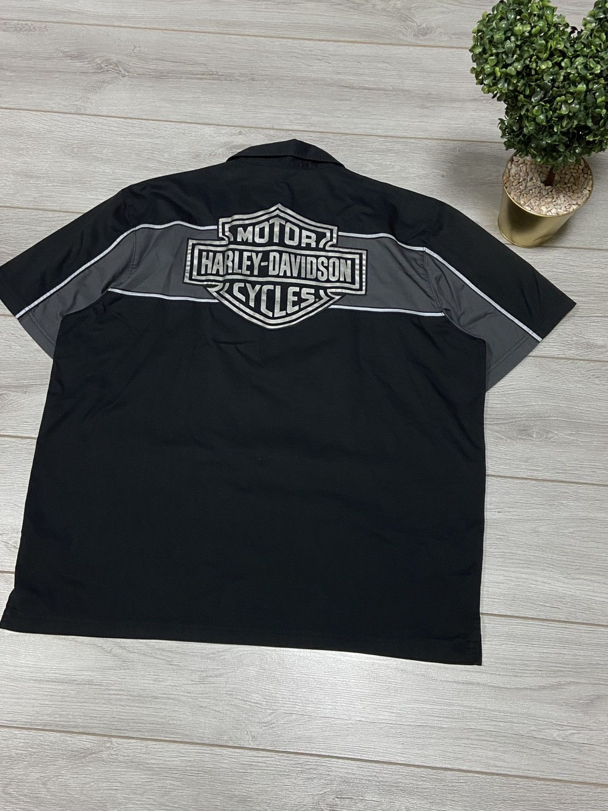 Harley Davidson Harley Davidson vintage big logo shirt buttons Size US XL / EU 56 / 4 - 7 Thumbnail