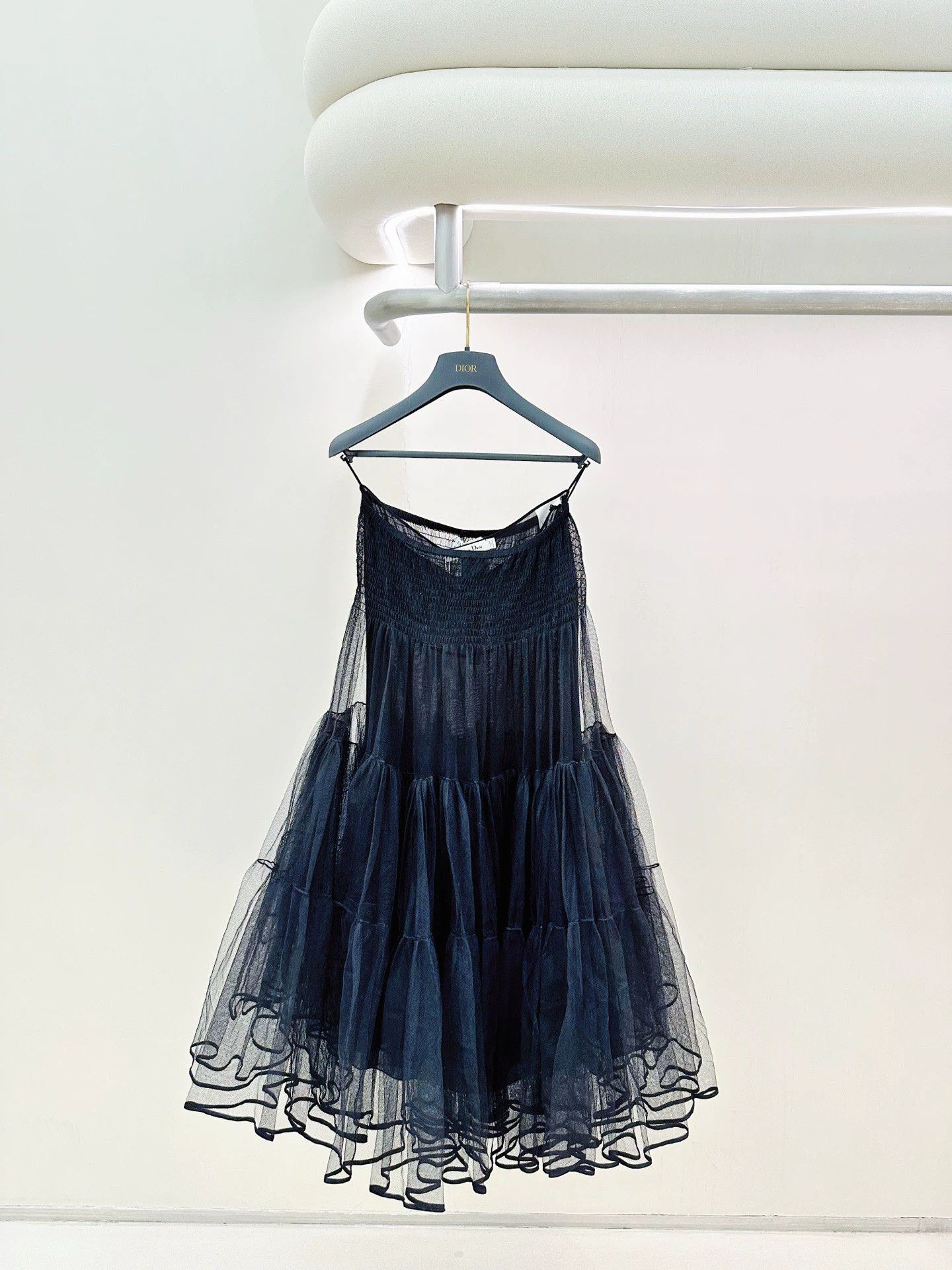 Dior Dior 99 New Black Tulle Skirt 38 Size 27" / US 4 / IT 40 - 1 Thumbnail
