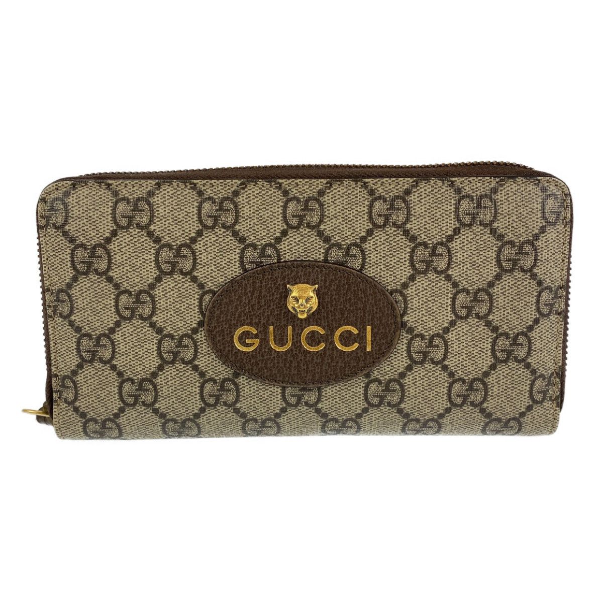 Gucci Gucci Gucci GG Supreme Neo Vintage Cat Long Wallet 473953 Canvas Long Wallet 473953 in Very Good Condition Size ONE SIZE - 1 Thumbnail