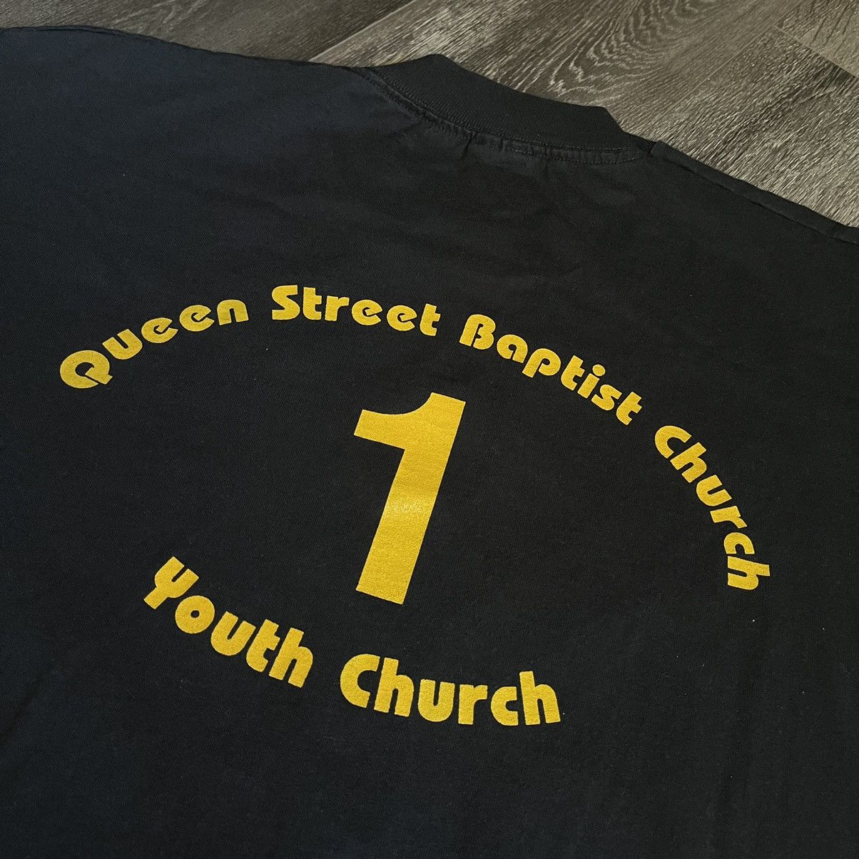 Vintage Vintage 90s Upon This Rock I Build My Church Castle Logo Tee Size US XL / EU 56 / 4 - 4 Thumbnail