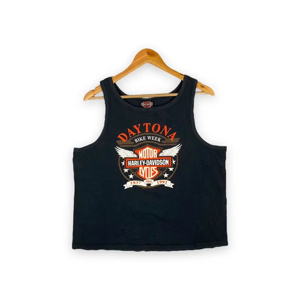 Harley Davidson Vintage 1990 HARLEY DAVIDSON Daytona Bike Week Tank Tops Size US L / EU 52-54 / 3 - 1 Thumbnail