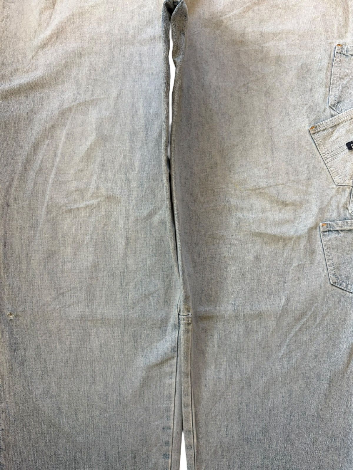 Fubu Vintage Japanese Brand Carpenter Cargo Distress Baggy Jeans Size US 35 - 4 Thumbnail