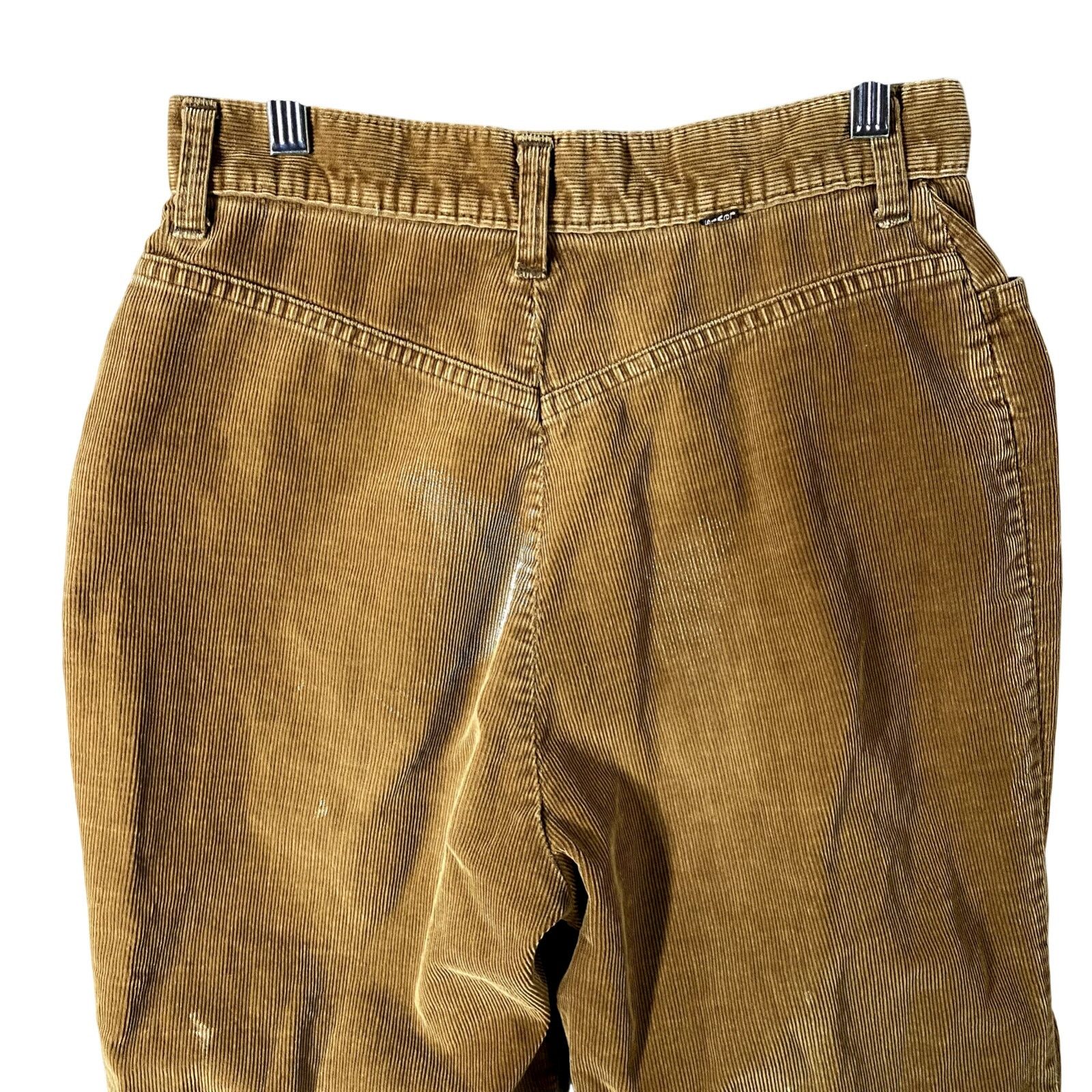Levi's Vtg 70s Levis MF Corduroy Distressed Brown Tab Pants Mens 12 Size US 28 / EU 44 - 10 Thumbnail