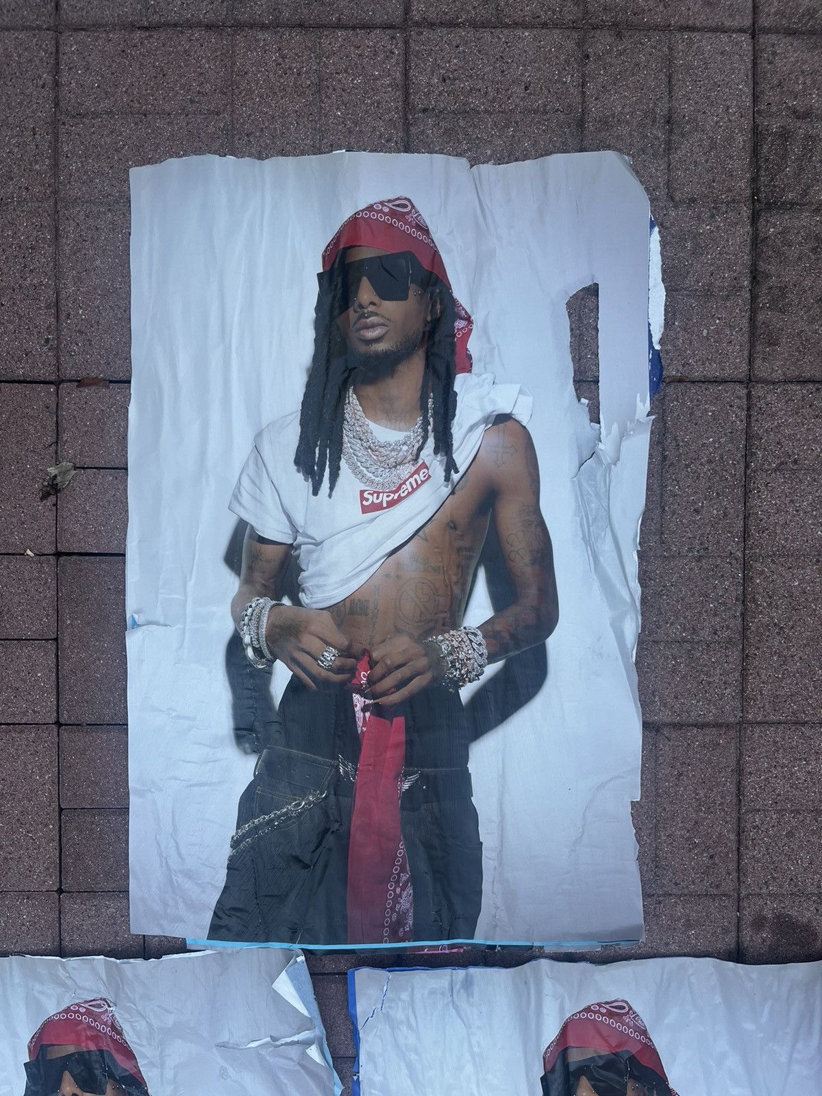 Supreme Supreme Playboi Carti Poster Small (5 IN HAND) Size ONE SIZE - 3 Thumbnail
