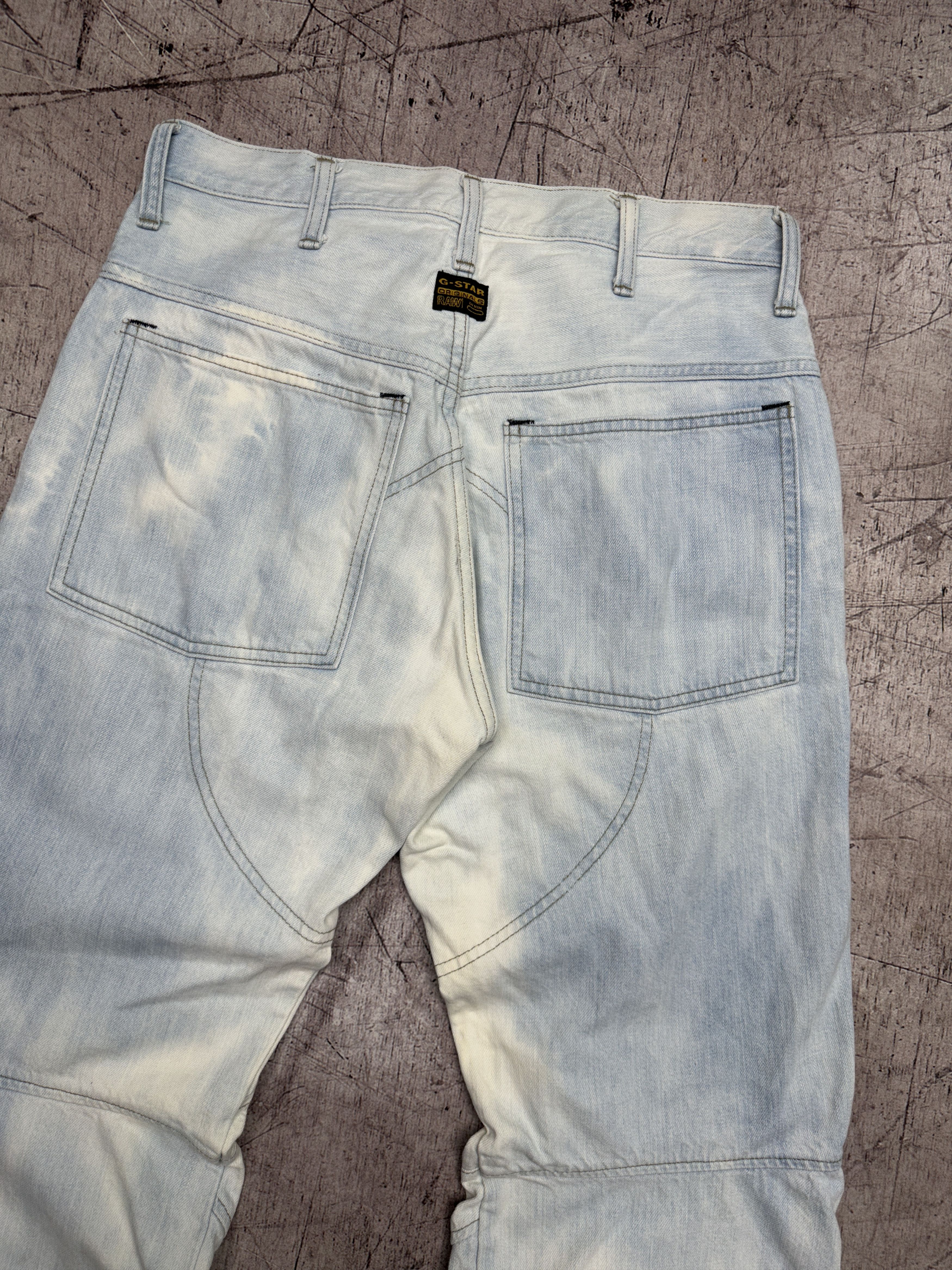 G-Star × Vintage G Star Raw Vintage Mens Denim Pants Double Knee Jeans Size US 31 - 6 Thumbnail