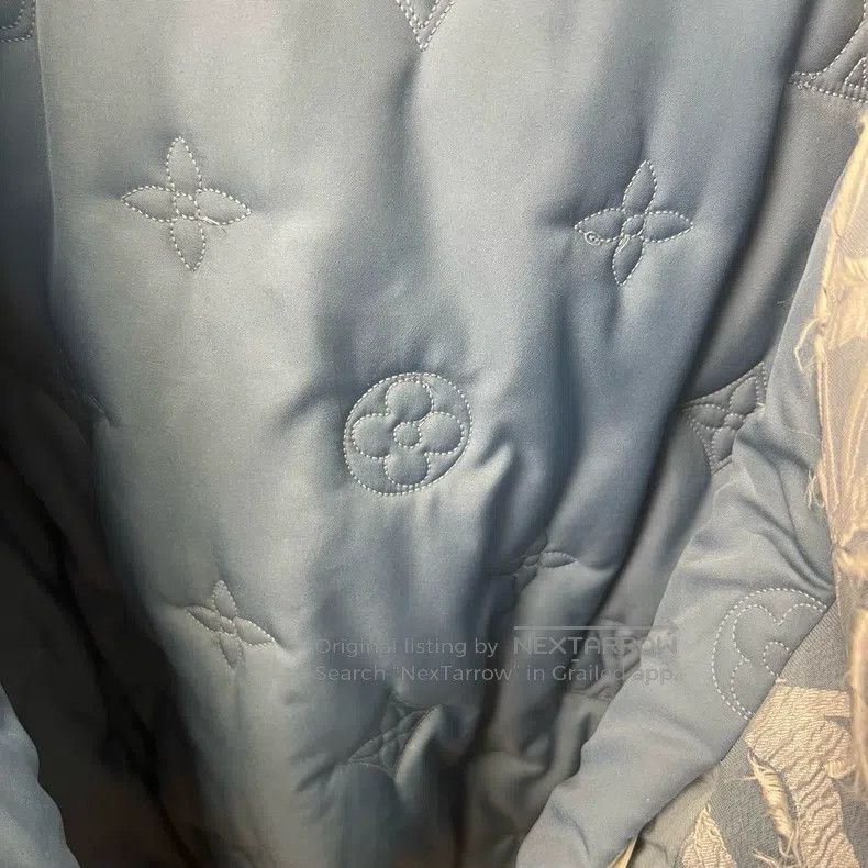 Louis Vuitton Louis Vuitton Blue Floral Hooded Jacket Size US M / EU 48-50 / 2 - 6 Thumbnail