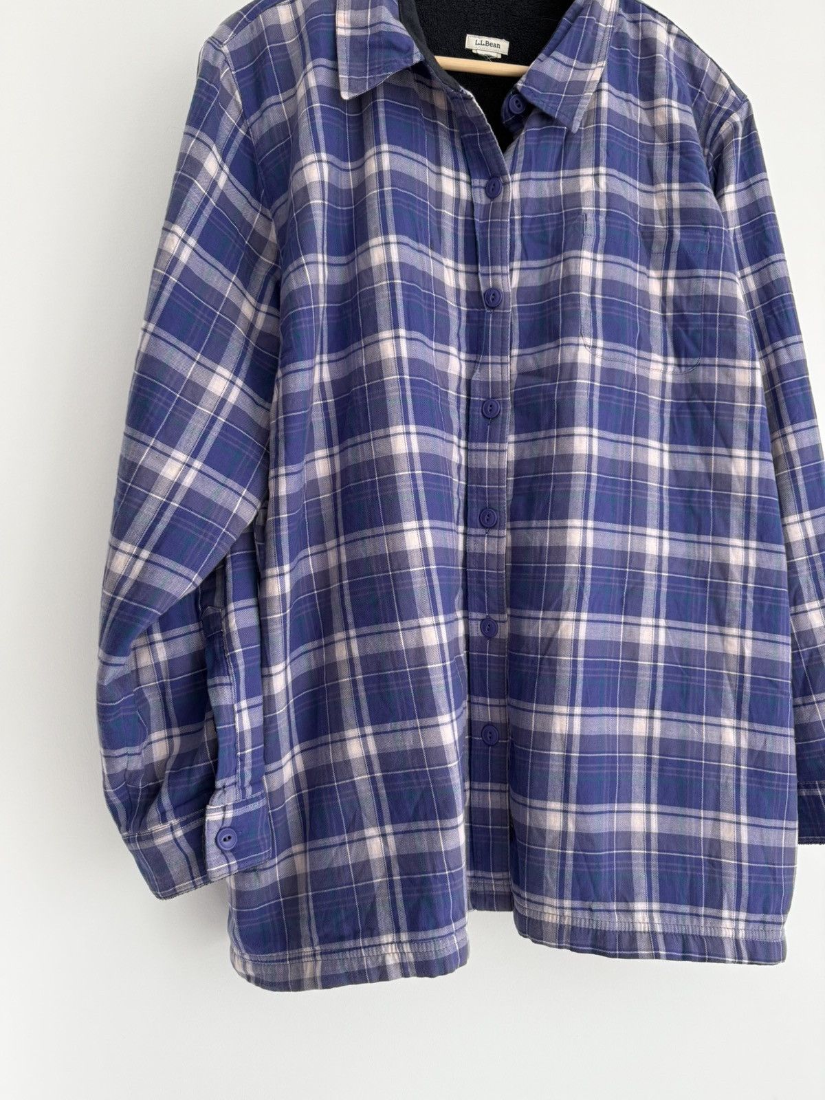 Flannel × L.L. Bean × Vintage L.L.Bean Vintage Fleece Shirt Size US XL / EU 56 / 4 - 2 Thumbnail