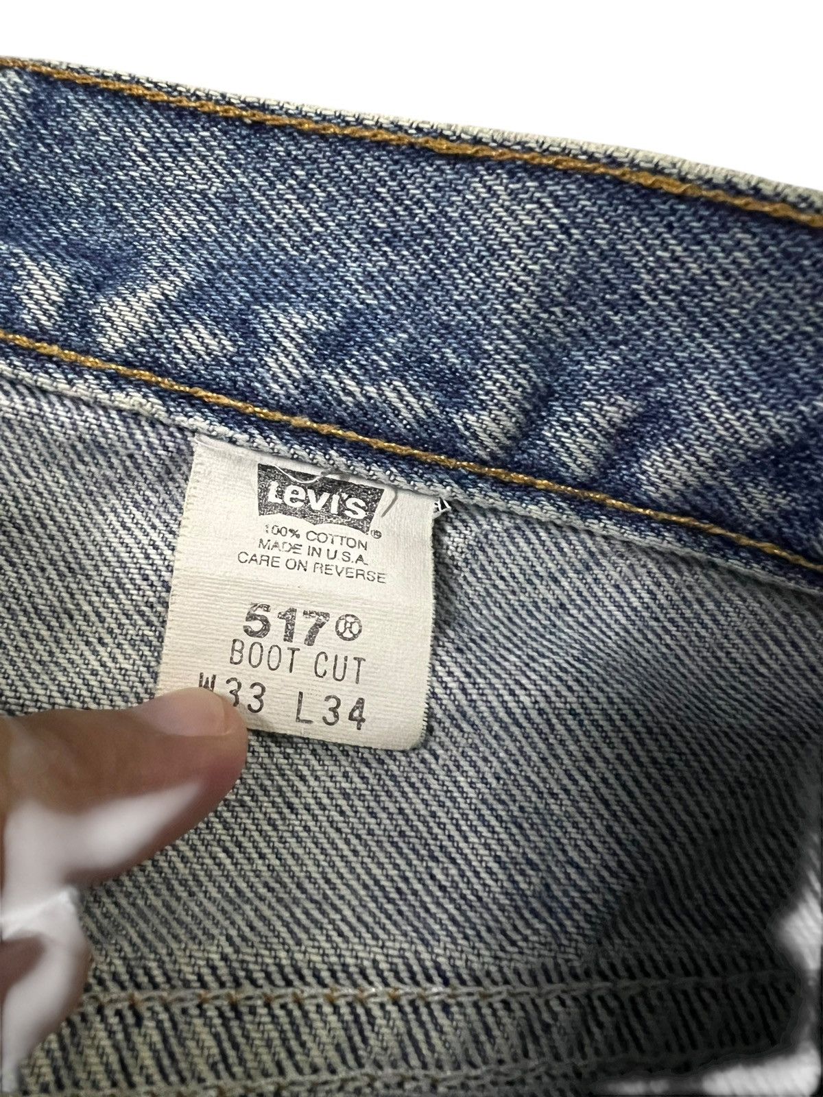 Levi's Flare jean Vintage Levi’s 517 Distress Painted Faded Jean Size US 32 / EU 48 - 22 Thumbnail
