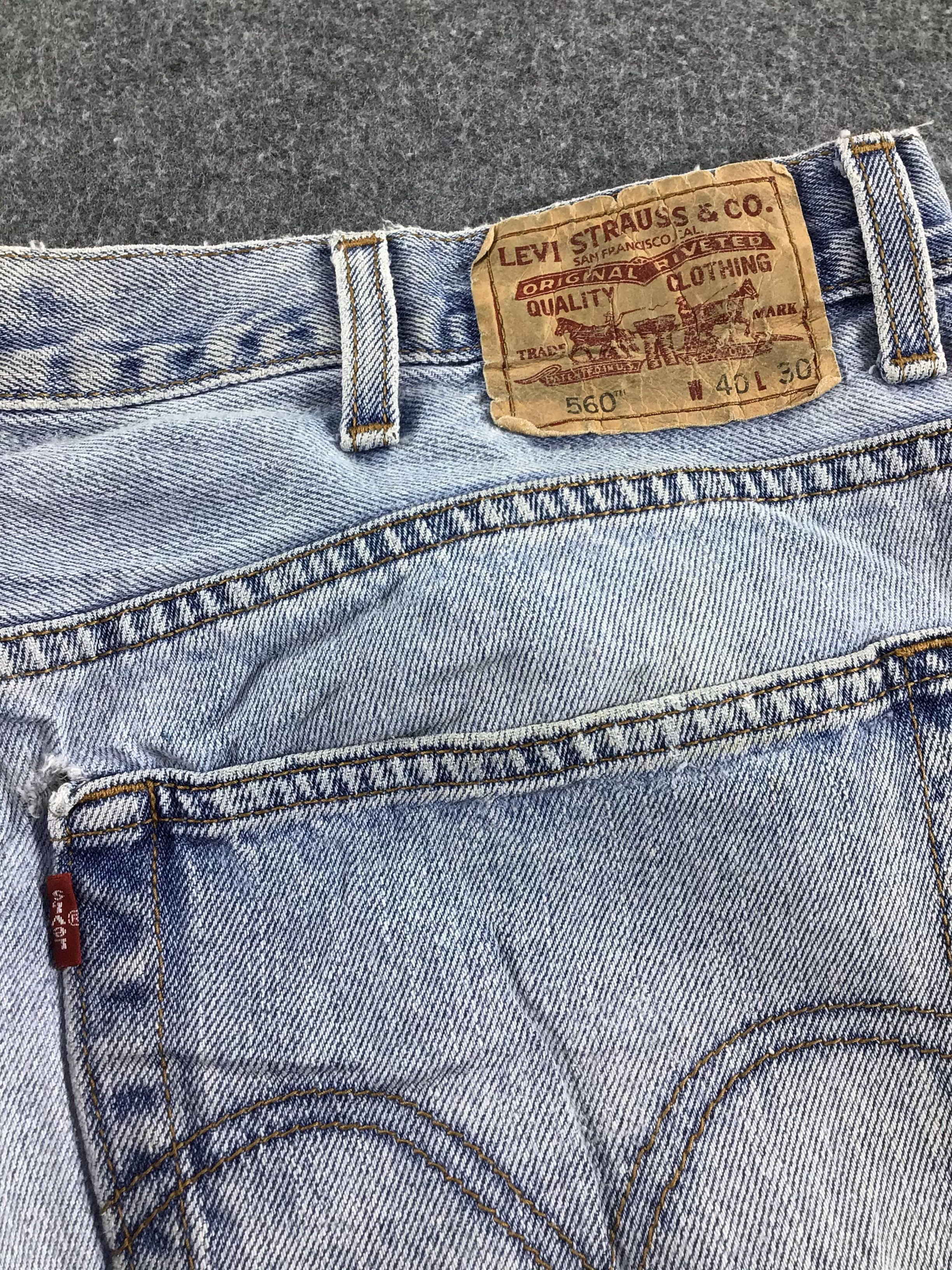 Levi's Vintage Levis 560 Jeans Medium Wash Denim -J572 Size US 40 / EU 56 - 5 Thumbnail