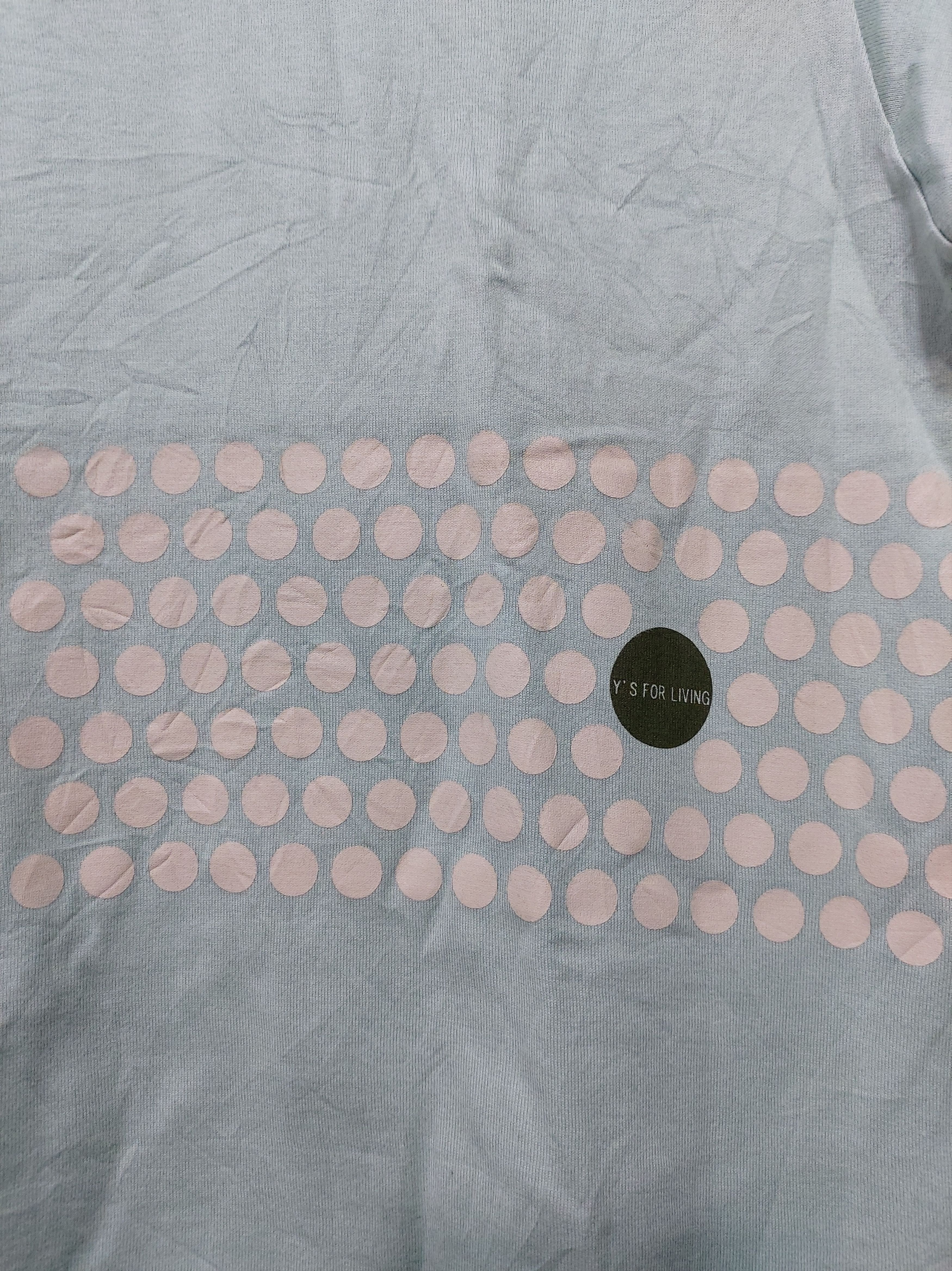 Yohji Yamamoto YOHJI YAMAMOTO Y'S FOR LIVING POLKA-DOT GRAPHIC T-SHIRT Size M / US 6-8 / IT 42-44 - 3 Thumbnail