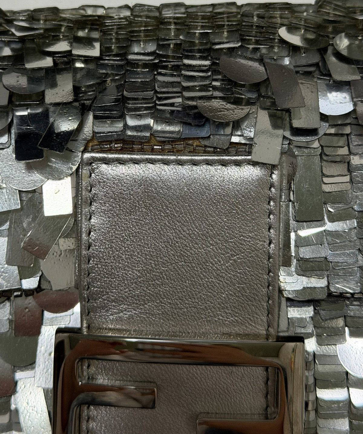 Fendi FENDI Vintage Metallic Sequin Baguette Bag Size ONE SIZE - 9 Thumbnail