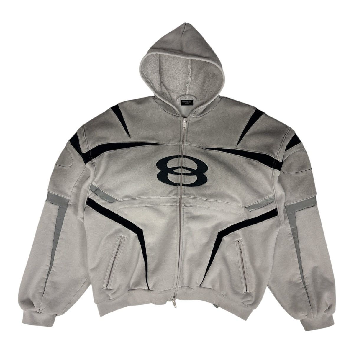 Balenciaga FW24 Unity Sports Icon Padded Zip-Up Hoodie Size US XL / EU 56 / 4 - 1 Thumbnail