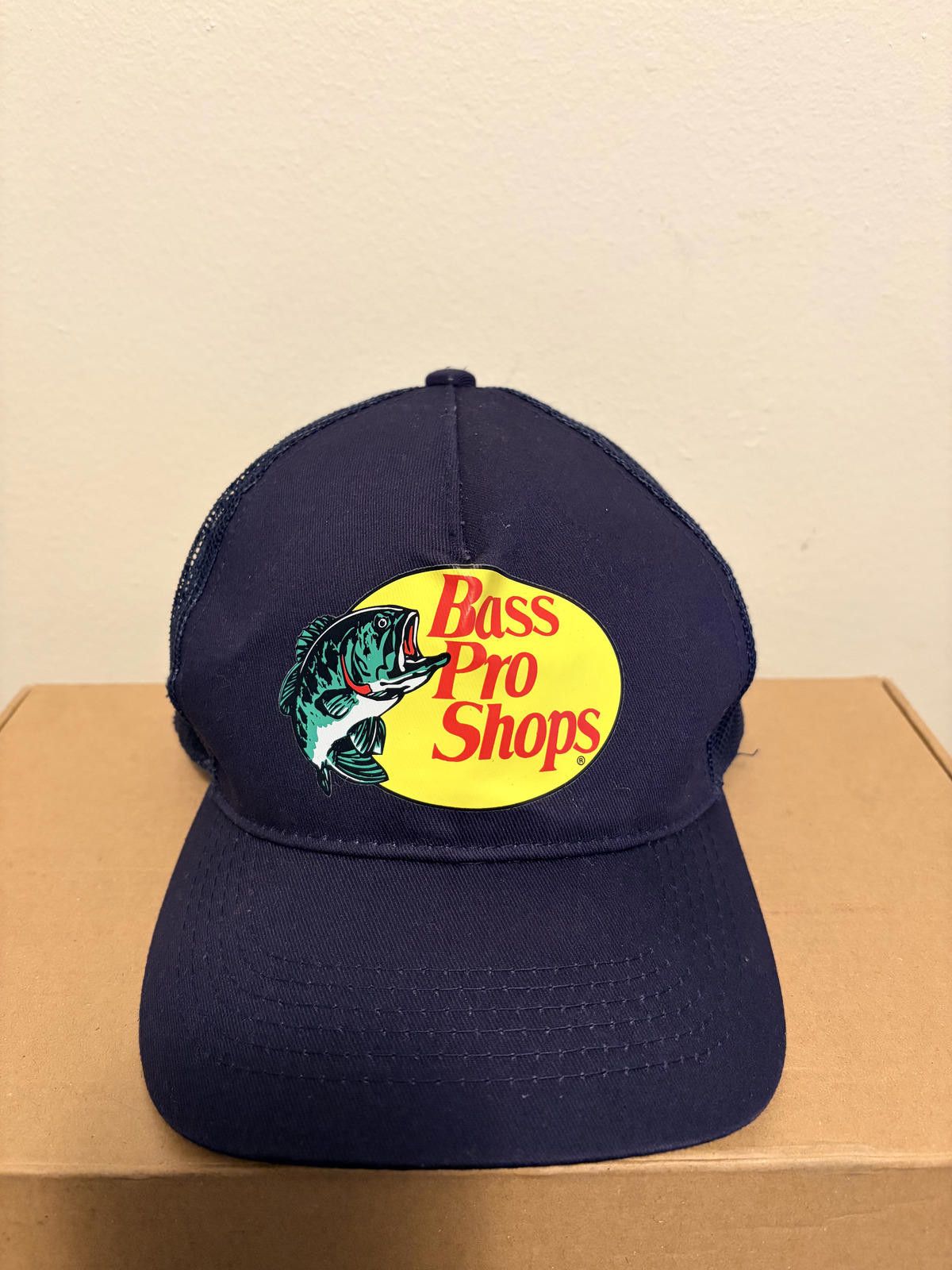 Bass Pro Shops Bass Pro Shops Mesh Trucker Cap - Navy Blue Size ONE SIZE - 1 Thumbnail