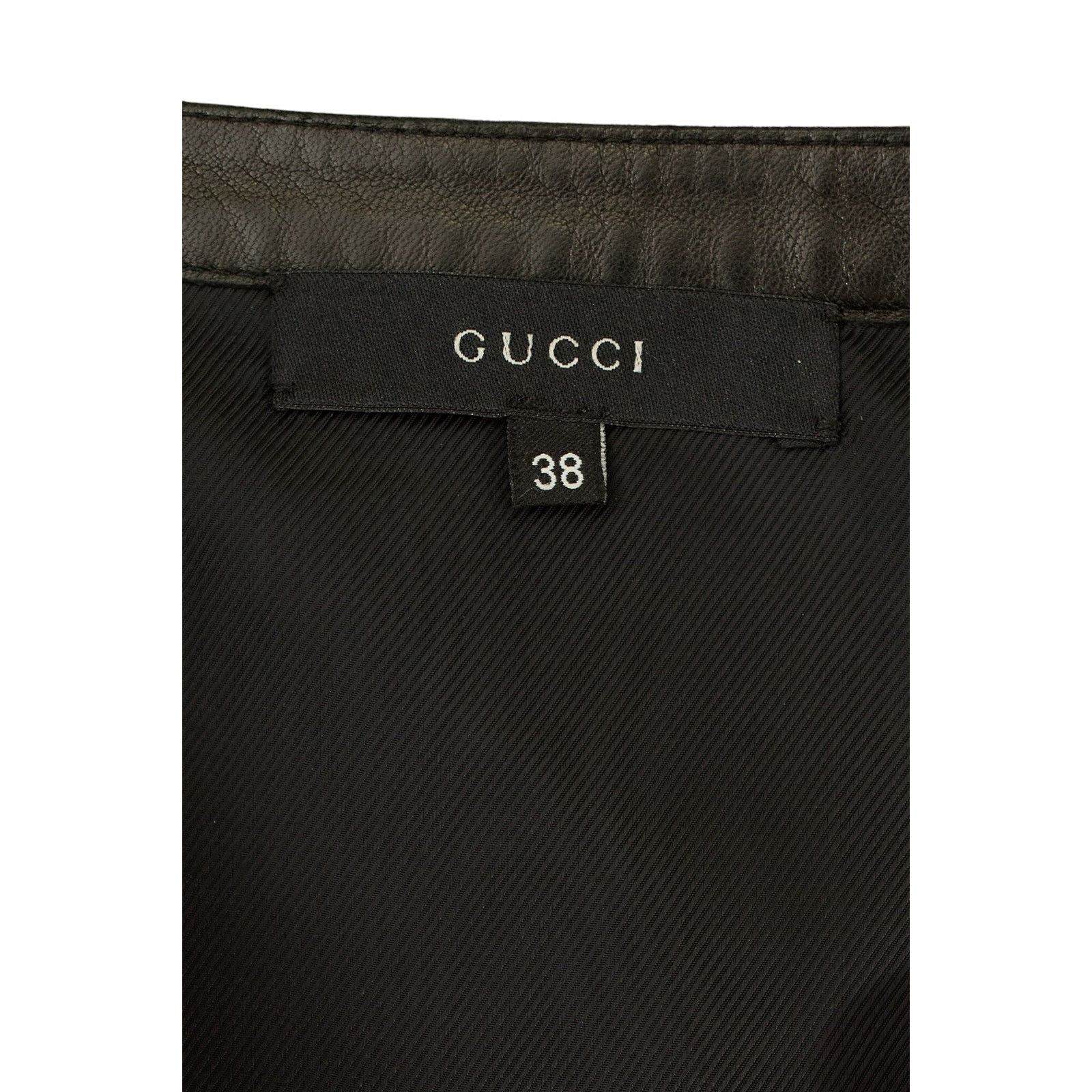Gucci by Tom Ford Black Leather Skirt Size 26" / US 2 / IT 38 - 3 Thumbnail