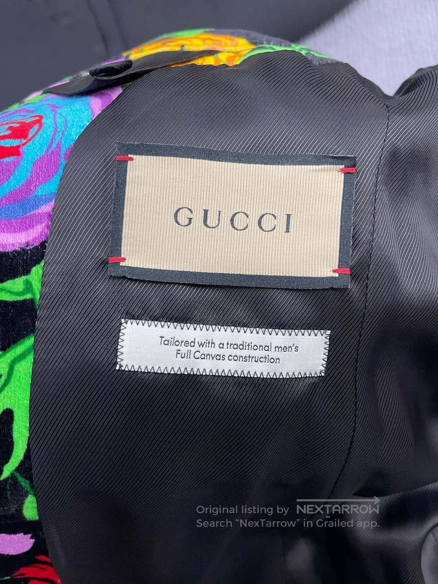 Gucci Gucci Printed Black Velvet Blazer. Size S / US 4 / IT 40 - 5 Thumbnail