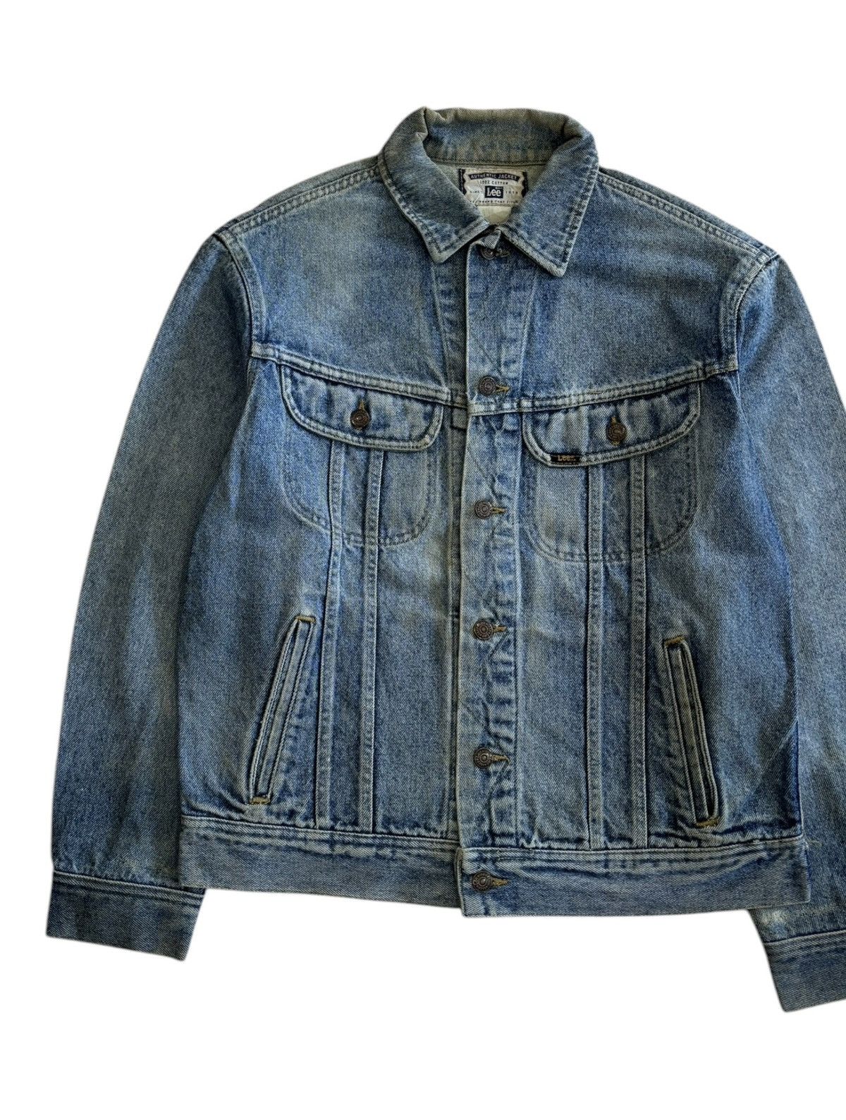 Lee RARE🔥VINTAGE 80s LEE ACID WASH DENIM TRUCKER JACKET Size US M / EU 48-50 / 2 - 4 Thumbnail