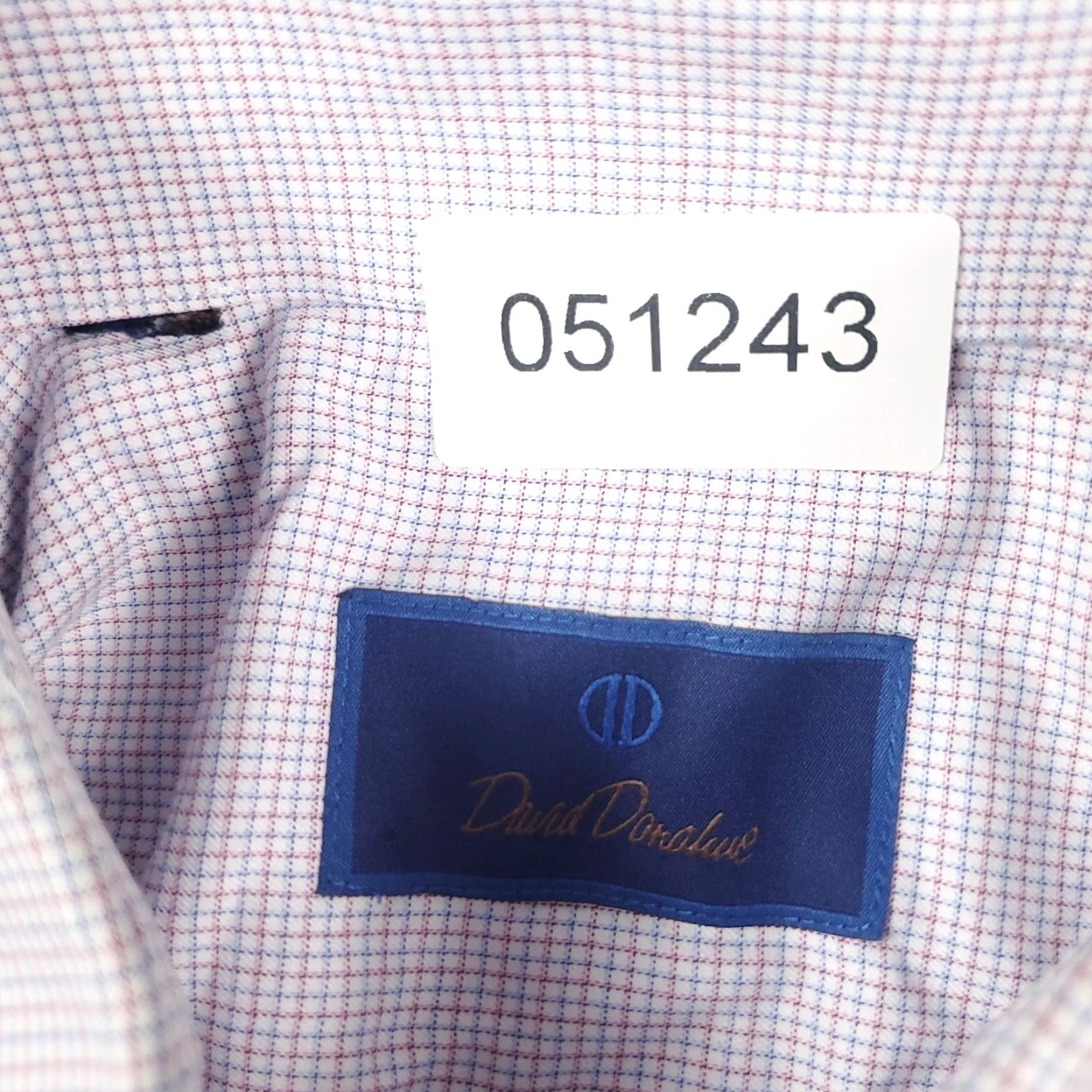 David Donahue David Donahue Shirt Mens XL Purple Check Button-Up Long Sleeve Casual Size US XL / EU 56 / 4 - 6 Thumbnail