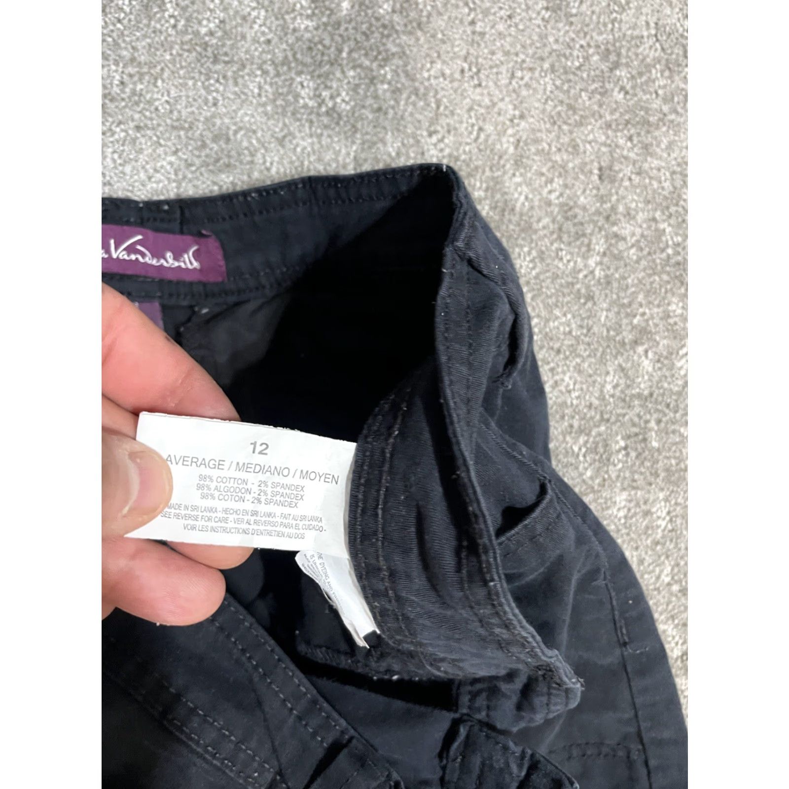 Gloria Vanderbilt VINTAGE Gloria Vanderbilt Gloria Vanderbilt Amanda Jeans Straight Slim High Rise Black 12 Womens 28in Inseam US 12 Mens? Size 34" / US 12 / IT 48 - 6 Thumbnail