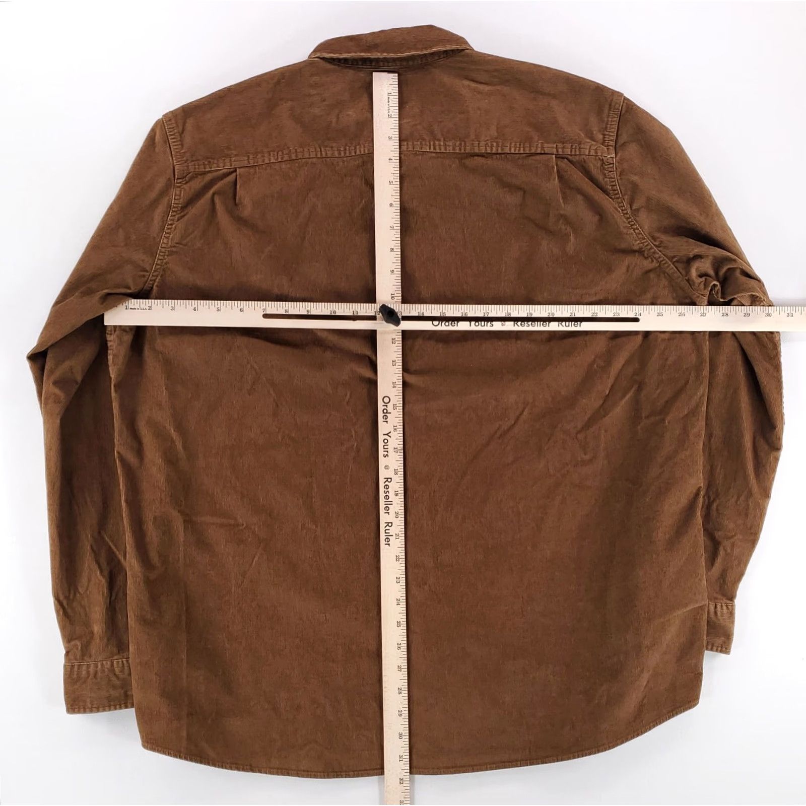 Vintage LL Bean Pinwale Corduroy Button Down Shirt Brown Mens XLT Regular Long Sleeve Button-Down Shirt Mens Brown Corduroy LL Bean XLT Size US XL / EU 56 / 4 - 4 Thumbnail