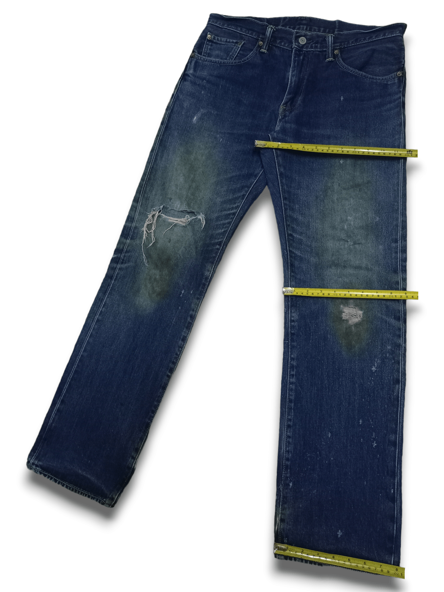 Levi's × Levi's Vintage Clothing Vintage Levis 502 Painted Mud Wash Baggy Jeans Size US 35 - 11 Thumbnail