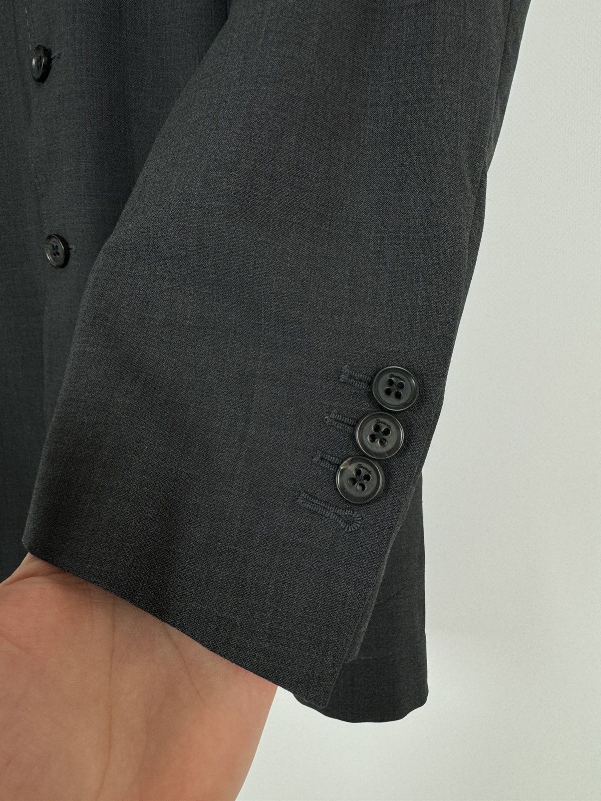 Drumohr Drumohr Virgin Wool Gray Blazer Jacket Size 46 Size 46R - 5 Thumbnail