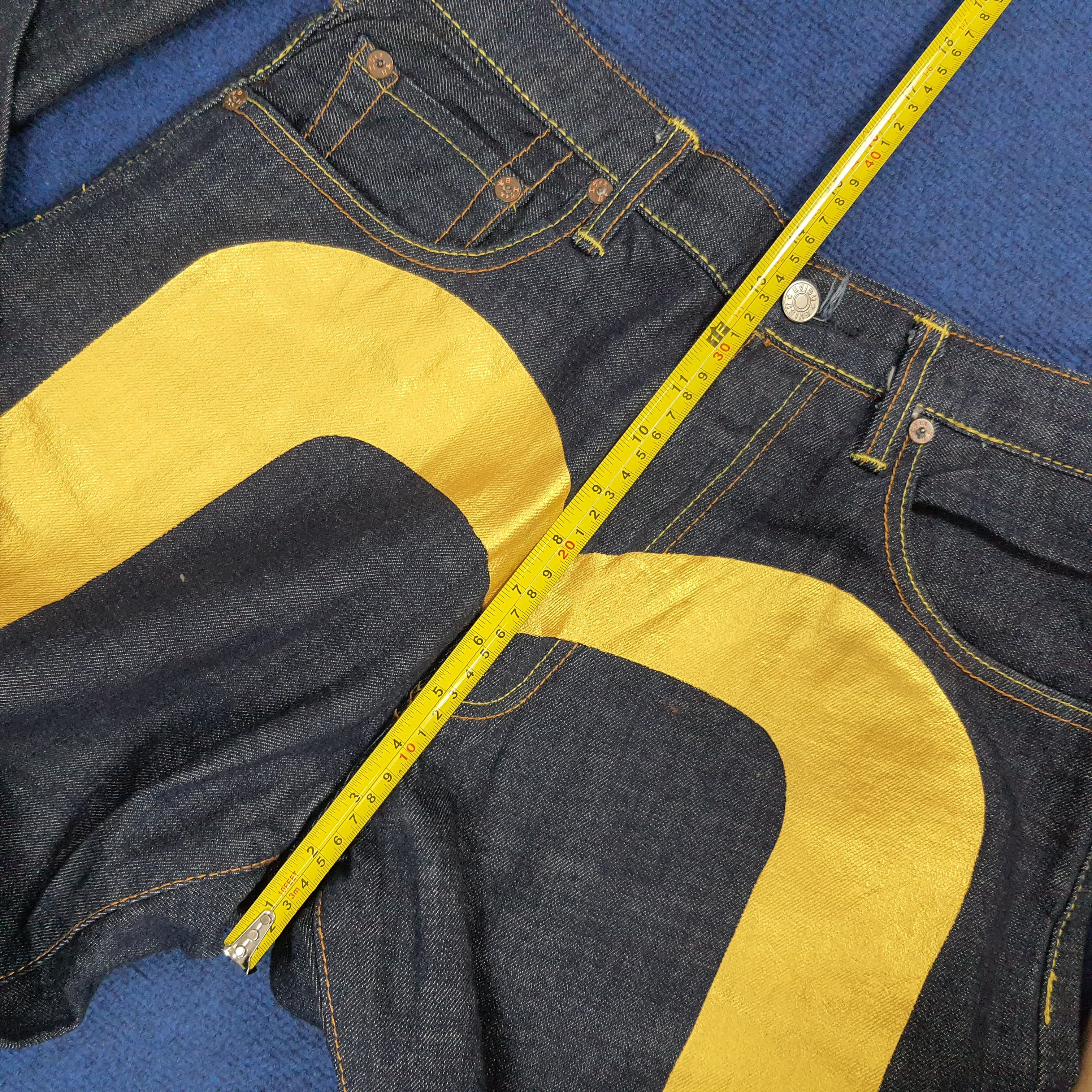 Japanese Brand × Vintage Vintage Evisu Japanese Brand Custom Gold Daicock Jeans Size US 31 - 16 Thumbnail