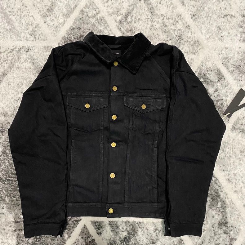 Fear of God Fear of God Black washed denim cargo jacket Size US XL / EU 56 / 4 - 1 Thumbnail