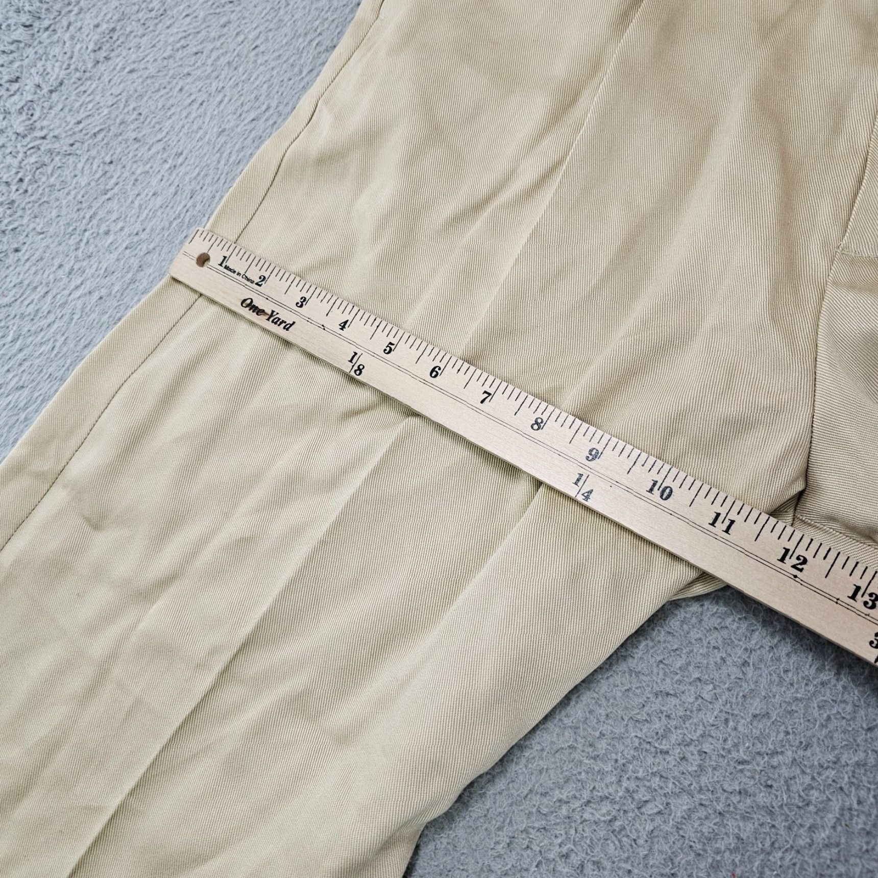 H&M H&M Dress Pants Mens 32x29 Khaki Flat Front Trousers Straight Fit Tencel Chinos Size US 32 / EU 48 - 7 Thumbnail