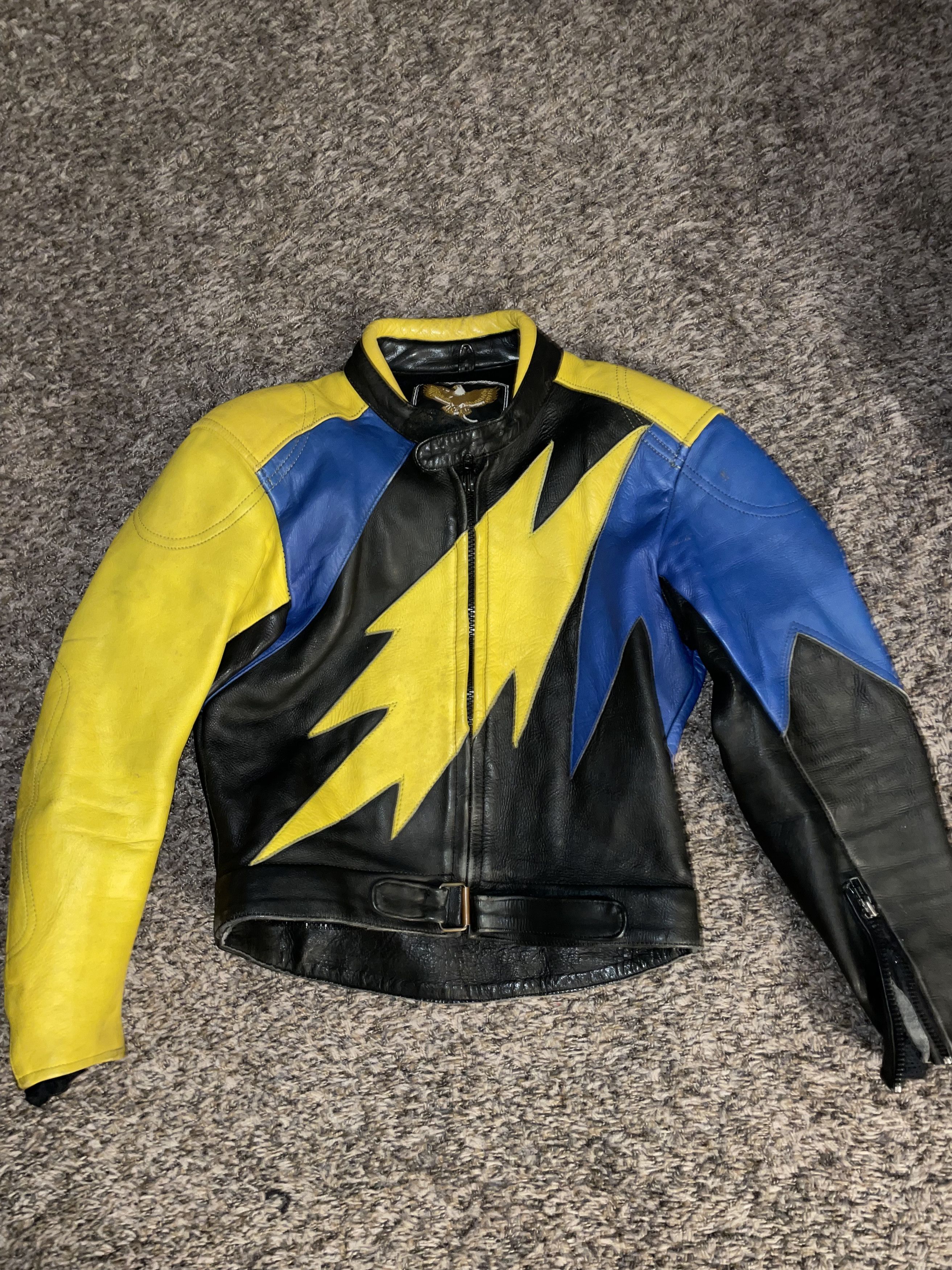 Vintage Motocross leather Jacket