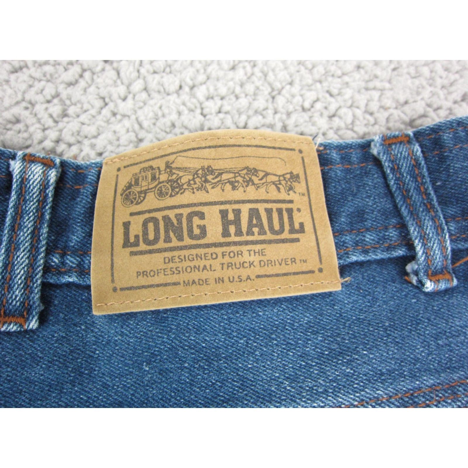 Vintage Vintage Long Haul Jeans Mens 31 x 28 Blue Bootcut Denim Cotton 80s 90s Scoville Made in USA Size US 31 - 5 Thumbnail