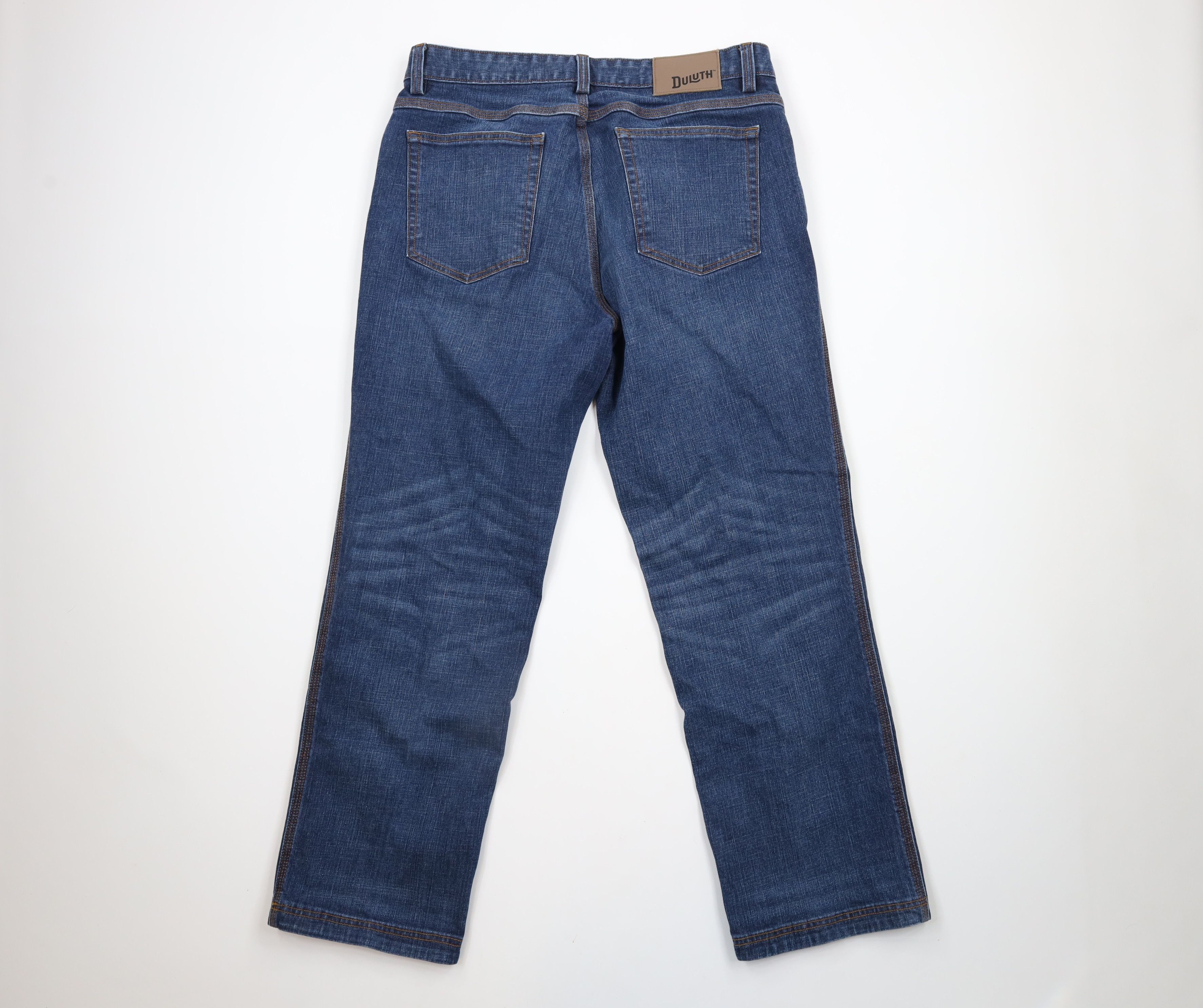 Duluth Trading Company × Vintage Duluth Trading Co Fire Hose Relaxed Fit 5 Pocket Jeans Size US 35 - 6 Thumbnail