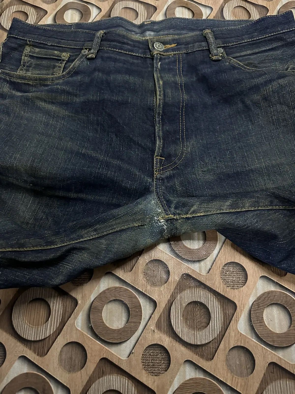 Kamikaze Attack SICKSS! Redline KAMIKAZE ATTACK Selvedge Mudwash Denim Pants Size US 35 - 16 Thumbnail