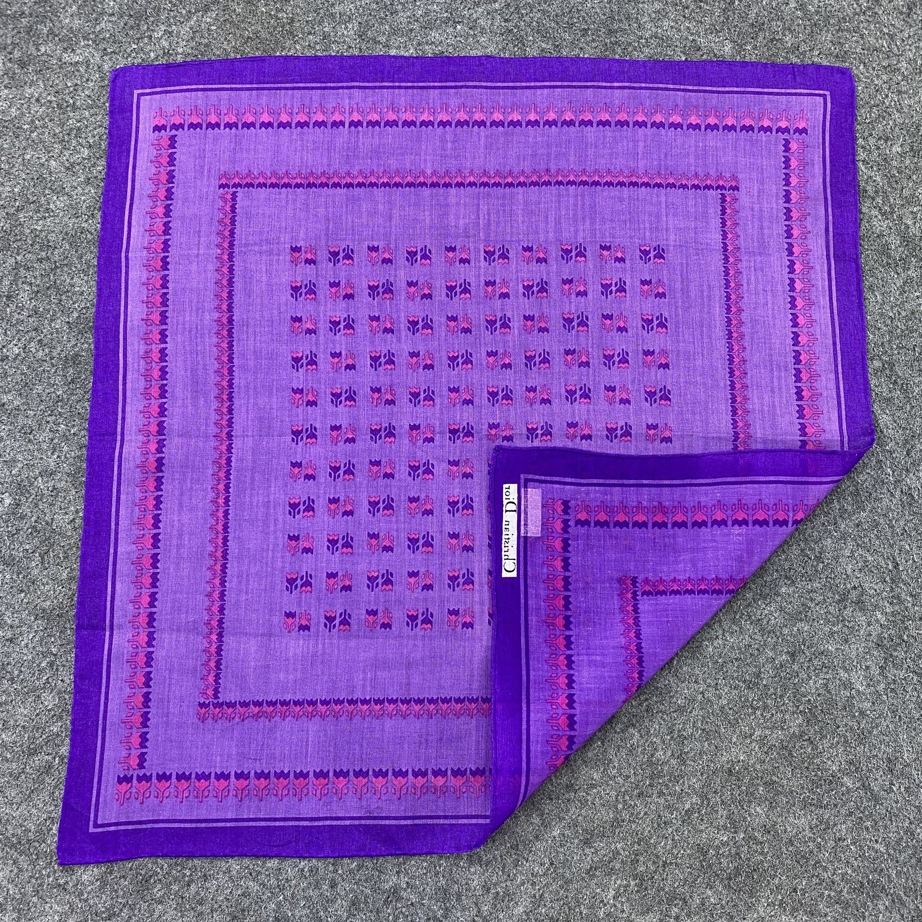 Christian Dior Monsieur Christian Dior Handkerchief Neckerchief Bandana-B1636 Size ONE SIZE - 5 Thumbnail