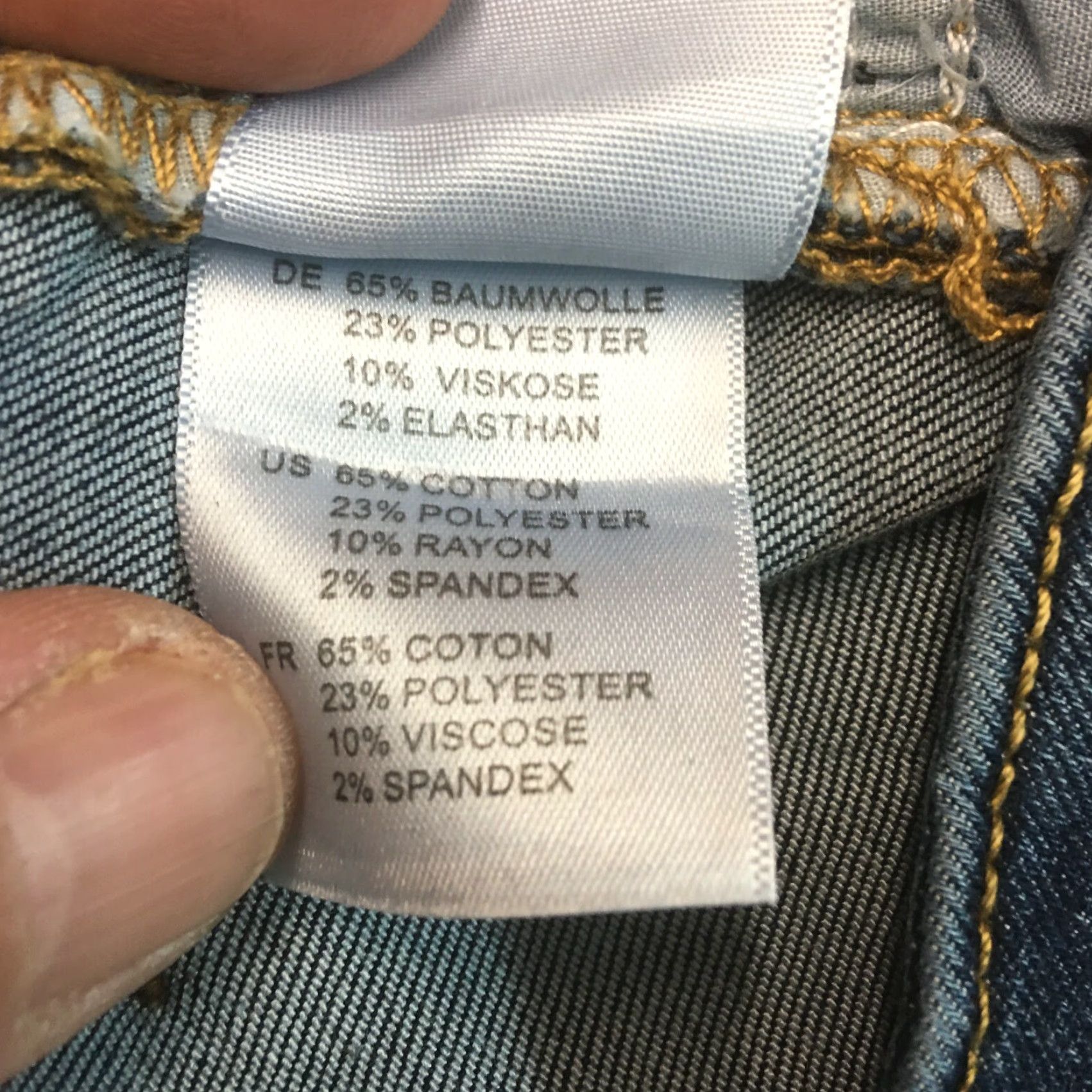 Vintage Articles Of Society Jeans Skinny Blue Denim Casual Stretch Size 24 Womens Size 42" / US 20 - 5 Thumbnail