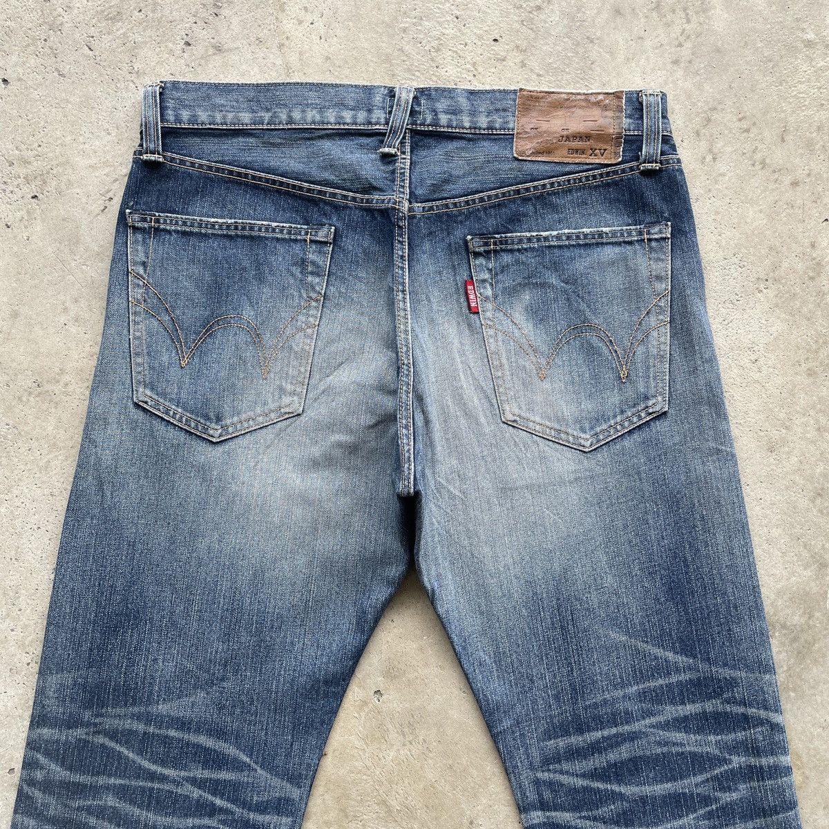 Japanese Brand Vintage Edwin Baggy Jeans Faded Denim Pants W37x30 Size US 37 - 9 Thumbnail