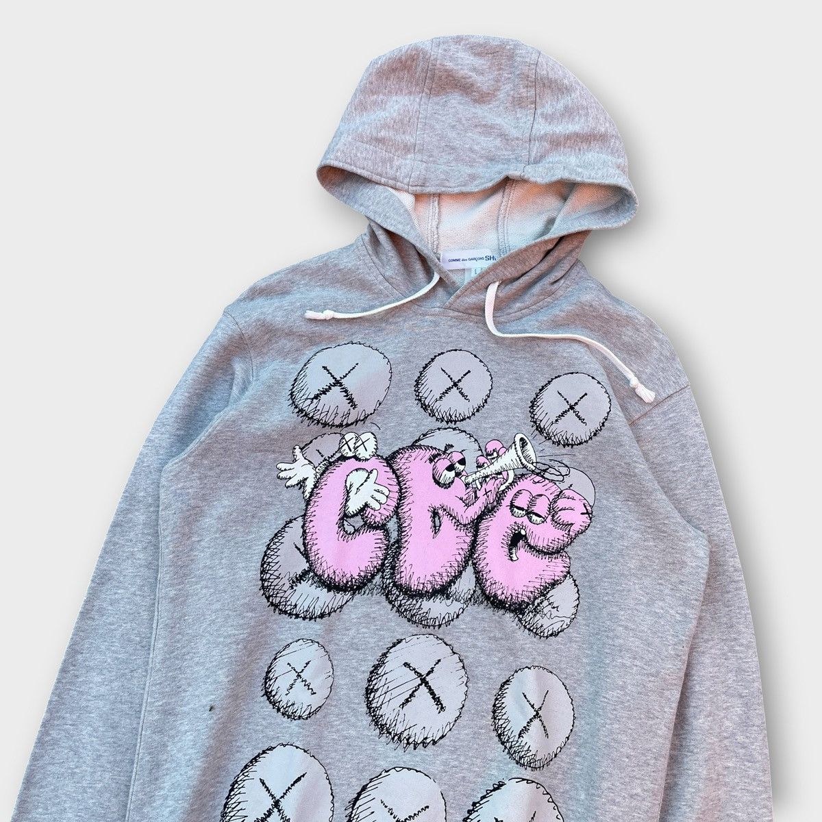 Comme des Garcons SHIRT × Kaws Comme des Garcons Shirt x KAWS Printed Popover Hoodie Size US L / EU 52-54 / 3 - 3 Thumbnail