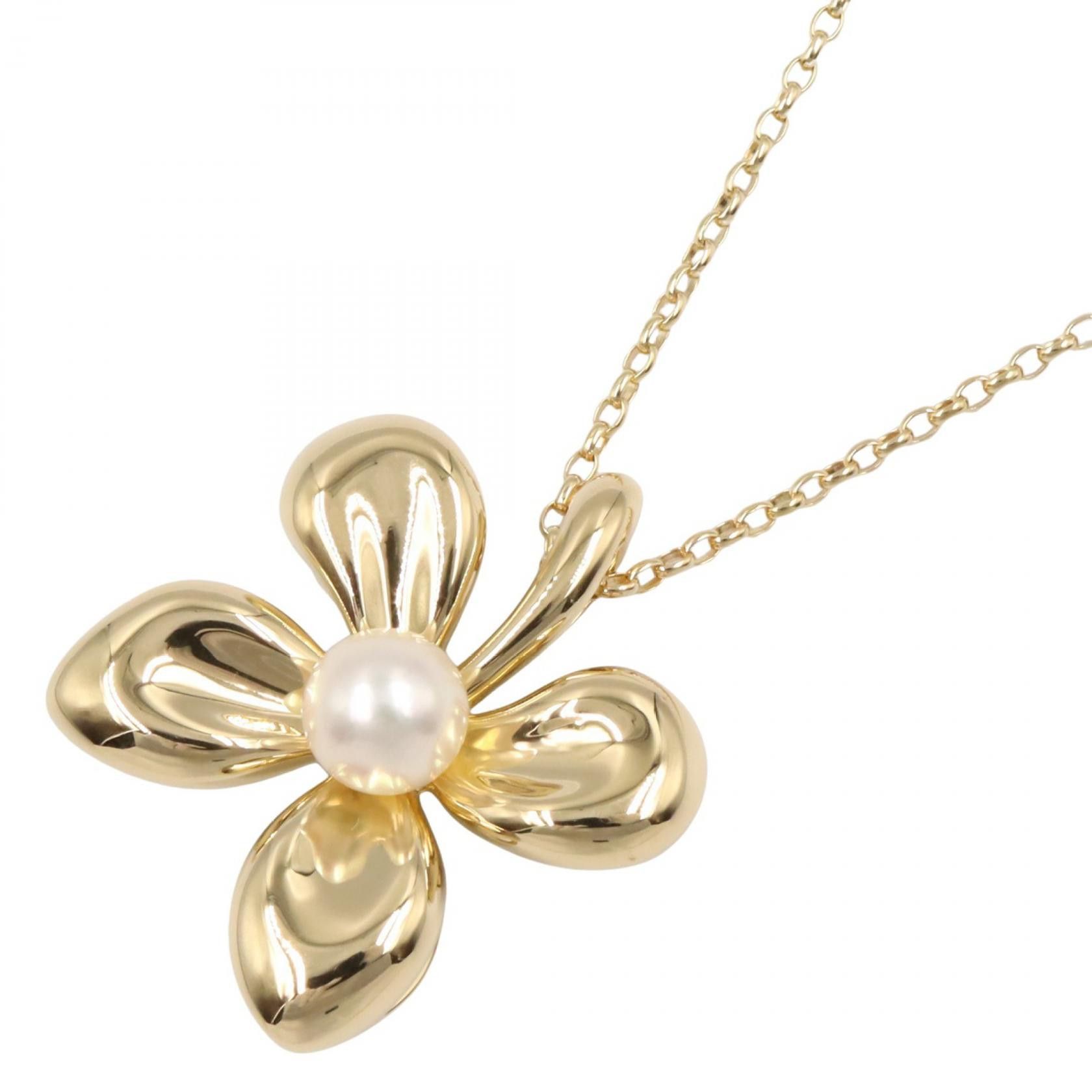 Mikimoto Mikimoto MIKIMOTO Akoya Pearl Au750 Necklace Precious Metal Necklace DUTY FREE for USA Size ONE SIZE - 1 Thumbnail