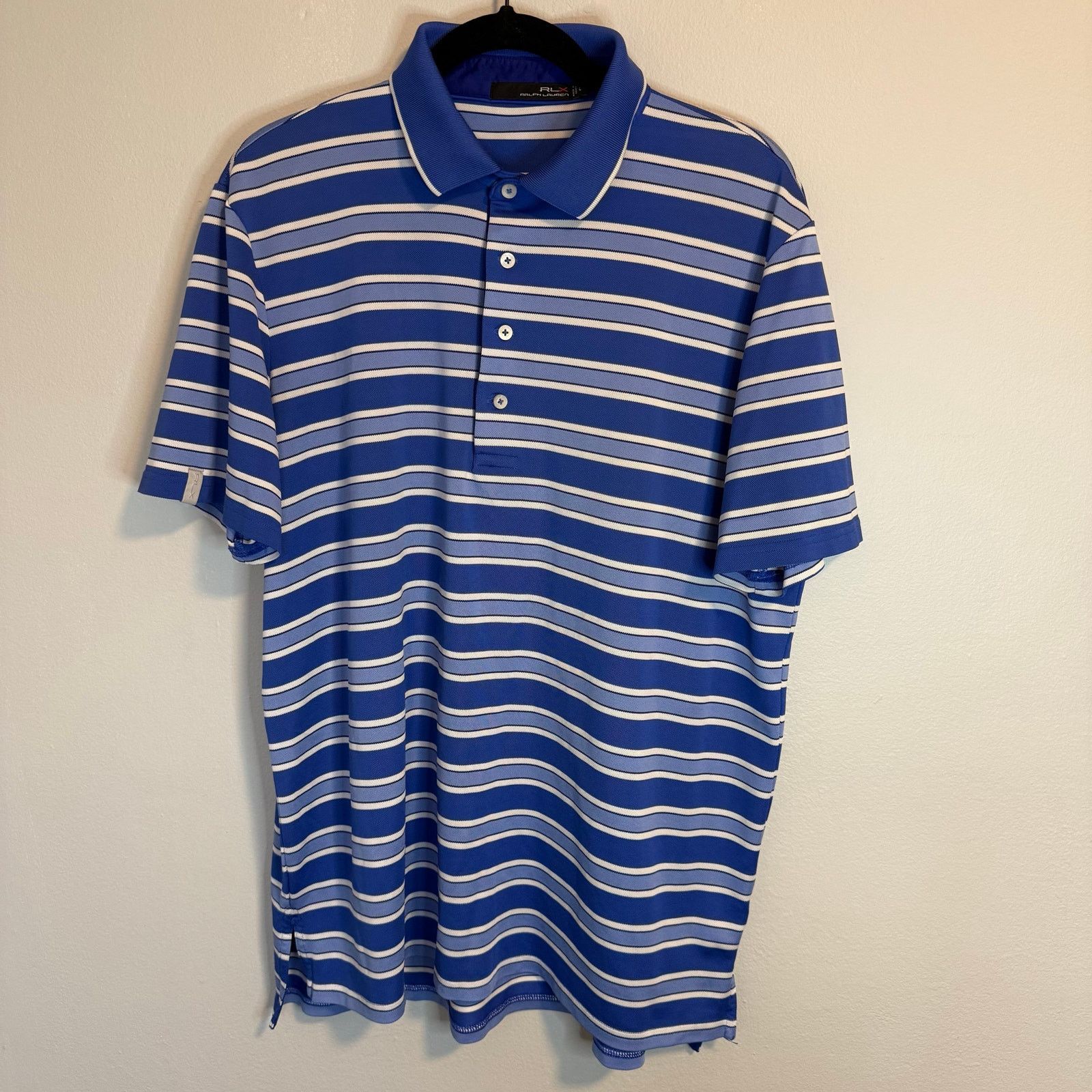 Polo Ralph Lauren Ralph Lauren RLX Polo Blue Striped Golf Polo Men’s Size L Size US L / EU 52-54 / 3 - 1 Thumbnail