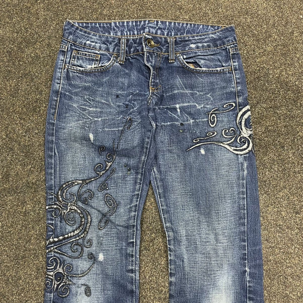 Vintage Vintage Y2K Distressed Baggy Jeans Skate Grunge Graphic 29 Size US 29 - 4 Thumbnail