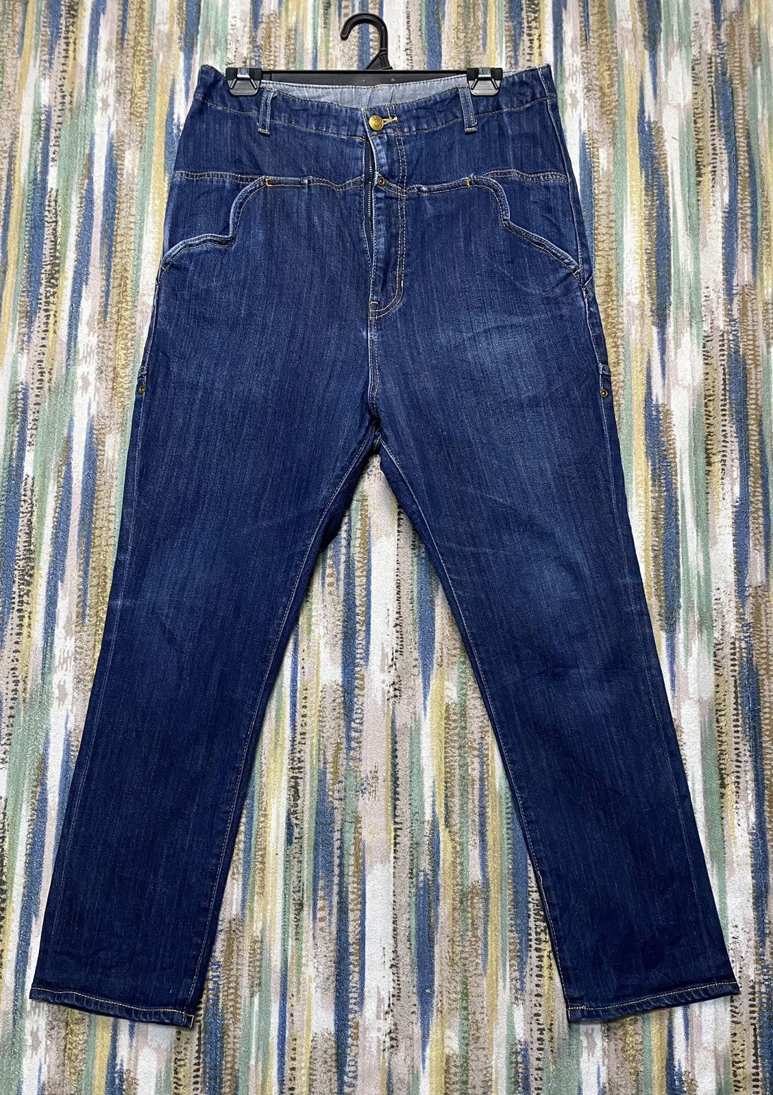 mercibeaucoup MERCIBEAUCOUP Jevous Enprie Stretch Crotch Denim Pants Size US 31 - 1 Thumbnail