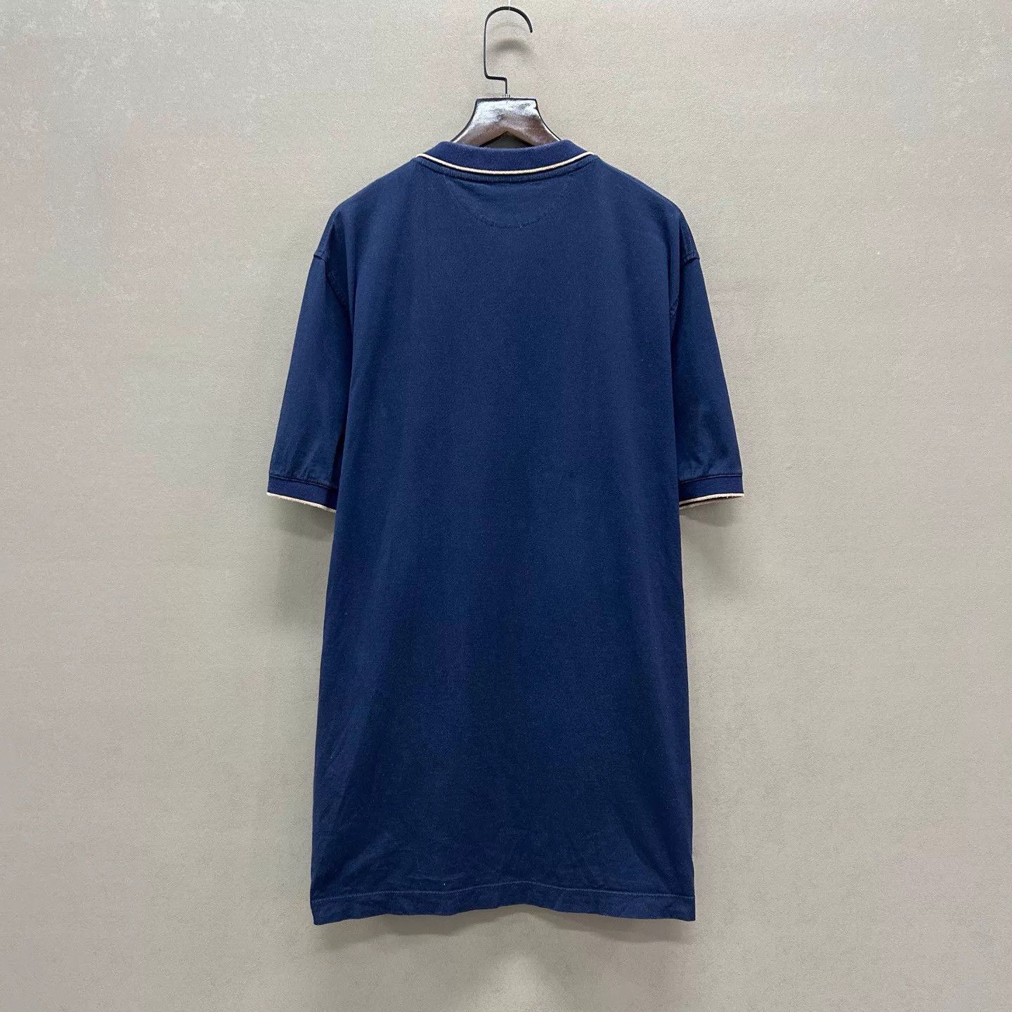 Brunello Cucinelli Brunello Cucinelli 98 New Navy Embroidered Short Polo XL Size US XL / EU 56 / 4 - 2 Thumbnail