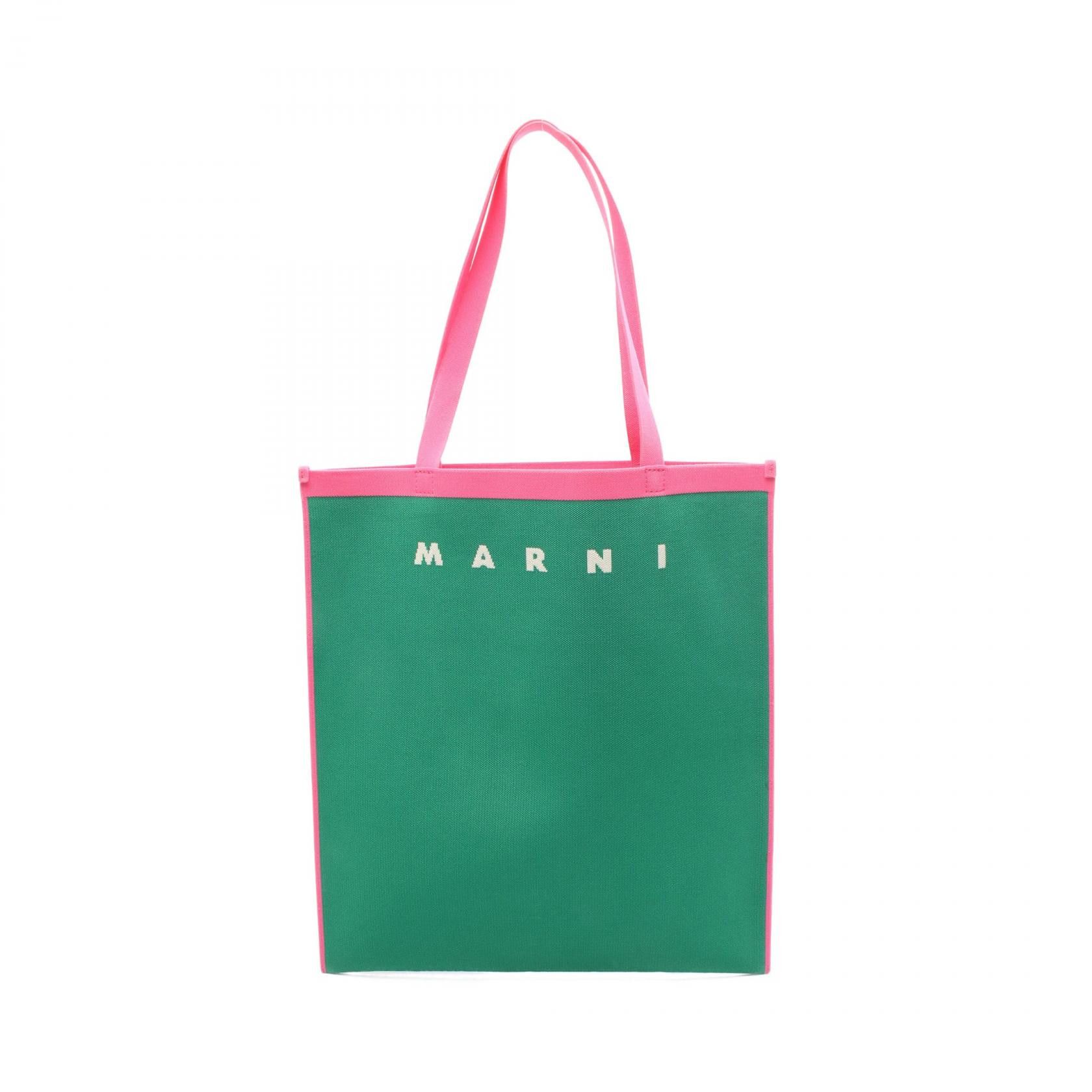 Marni Marni Marni Logo Tote Bag Textile Tote Bag SHMP0072A0 DUTY FREE for USA Size ONE SIZE - 1 Thumbnail