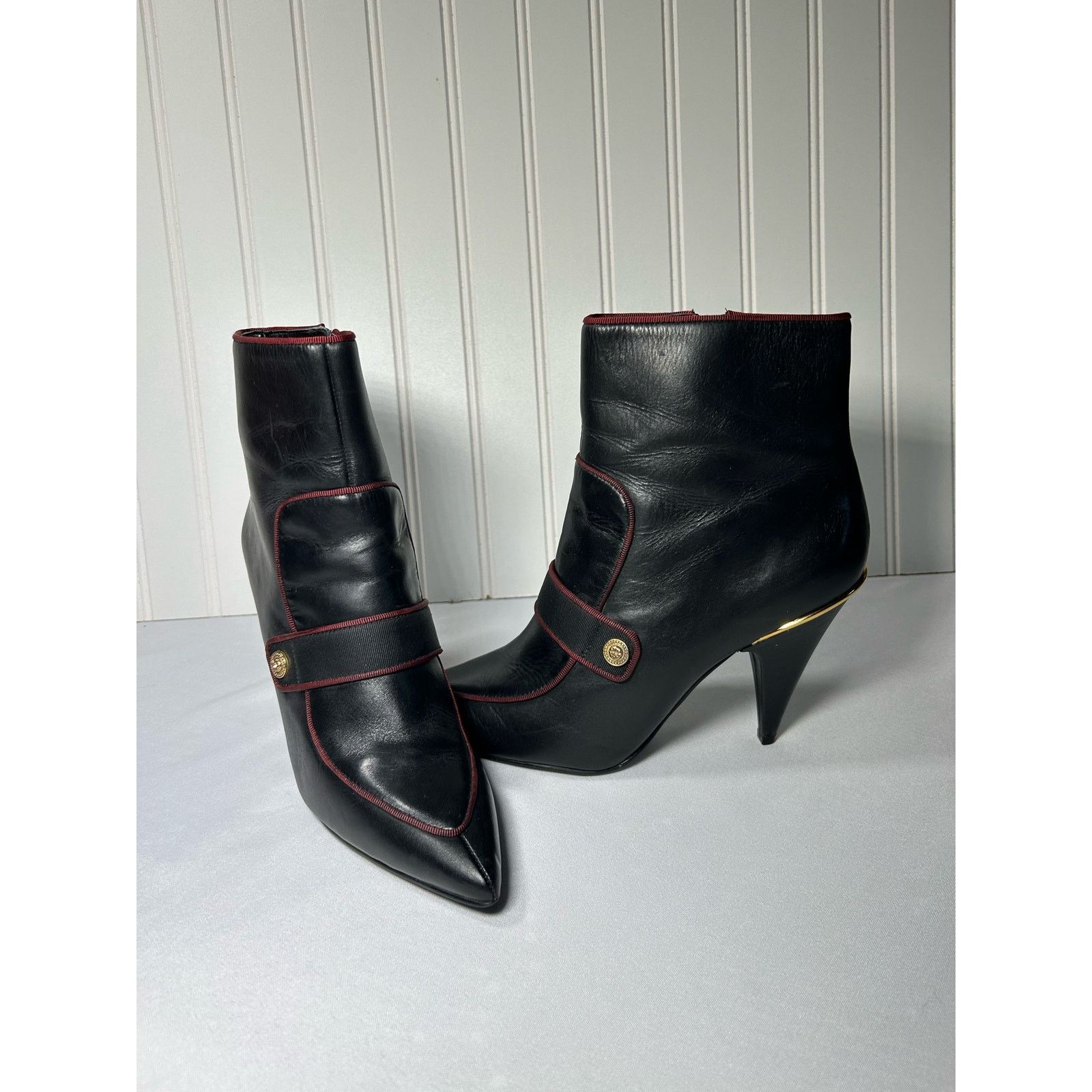 Nine West Nine West Westham Leather fabric Ankle Booties Sz 8 Size US 8 / IT 38 - 5 Thumbnail
