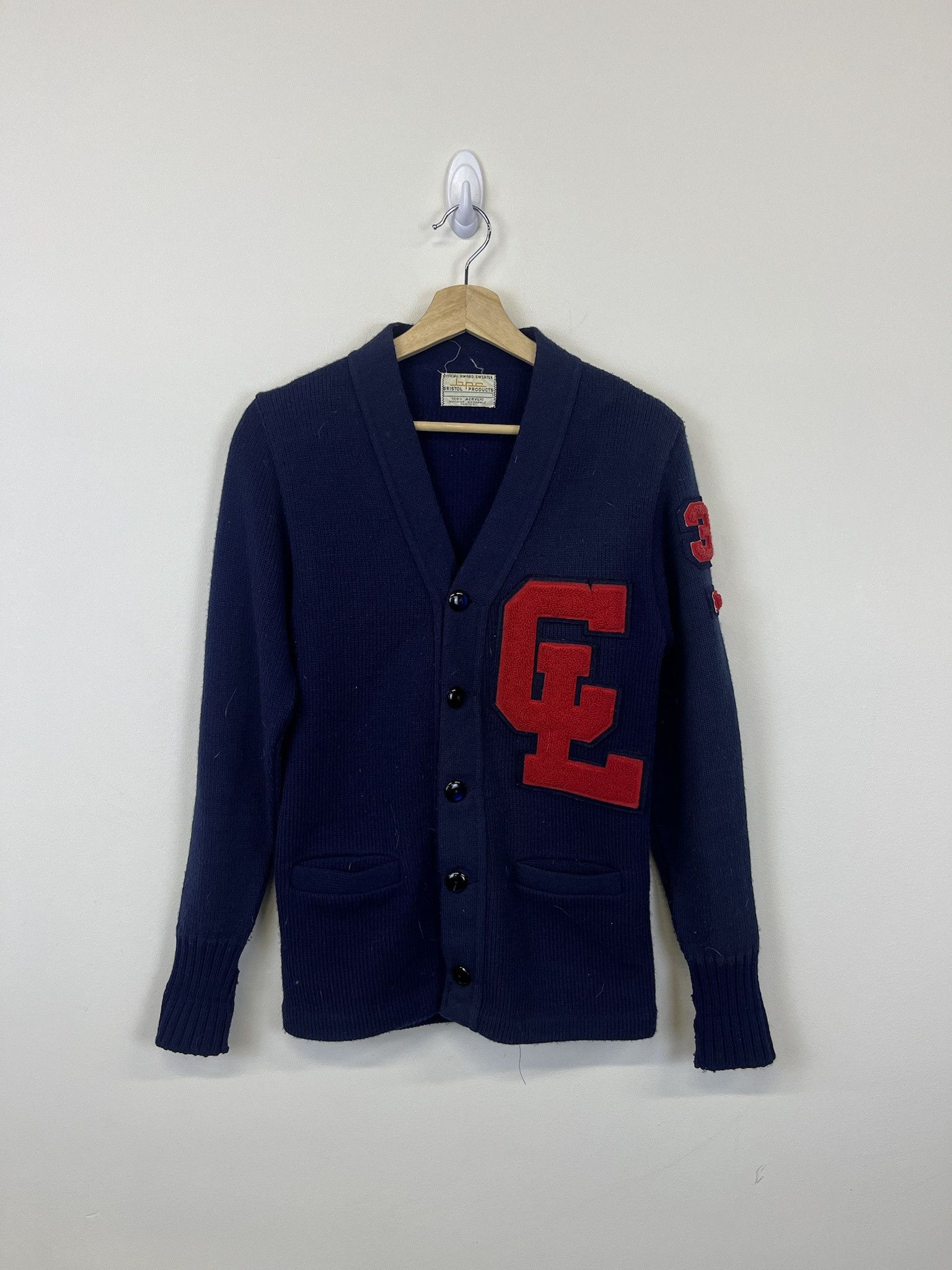 Vintage 1970's Bristol Projects CL Letter Sweater Size US M / EU 48-50 / 2 - 1 Thumbnail