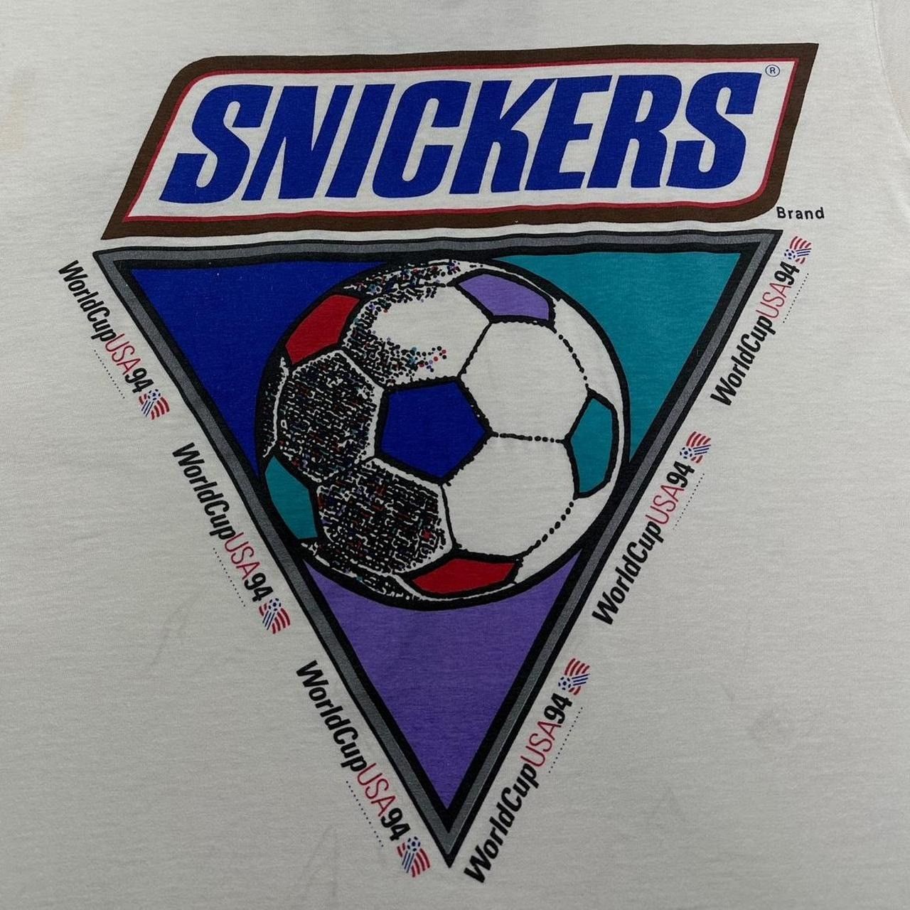 Vintage Vintage Snickers World Cup T-Shirt Size US L / EU 52-54 / 3 - 3 Thumbnail