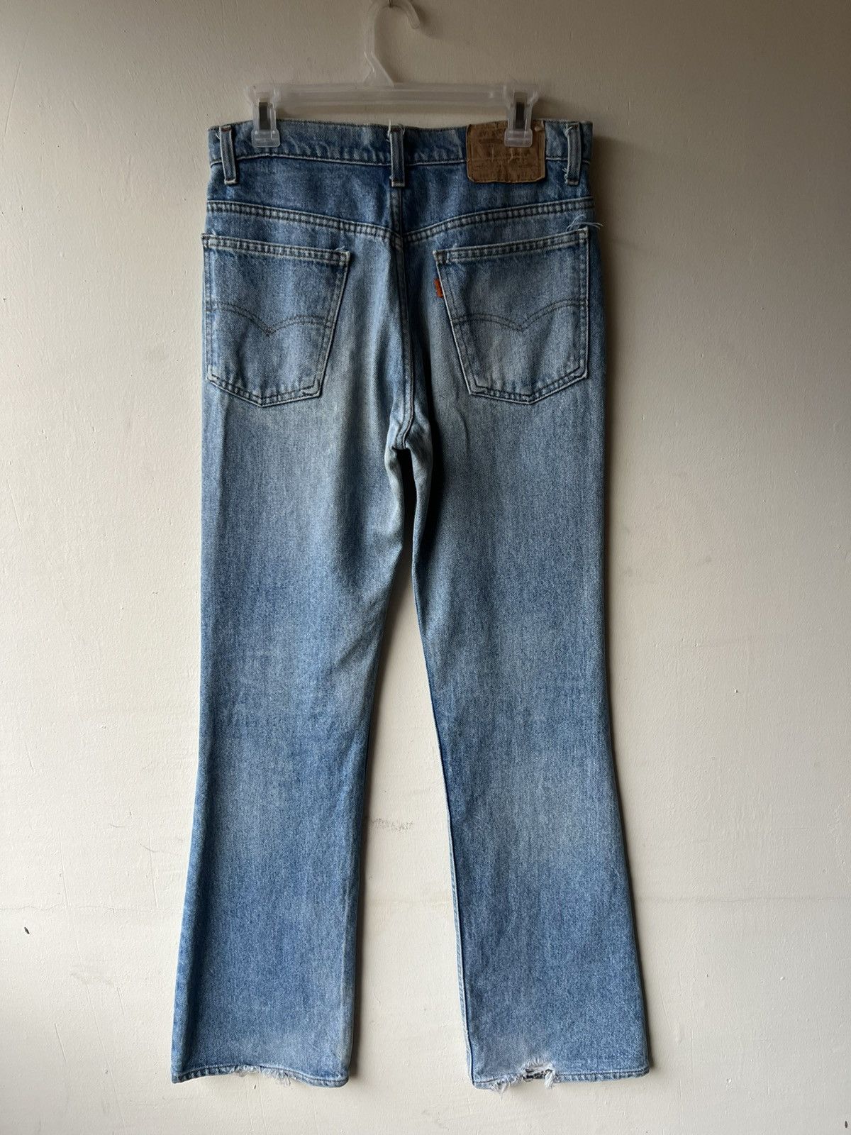 Levi's VTG 80s Levi’s 517 Orange Tag Aging Mud Denim Flare Jeans Size US 31 - 3 Thumbnail