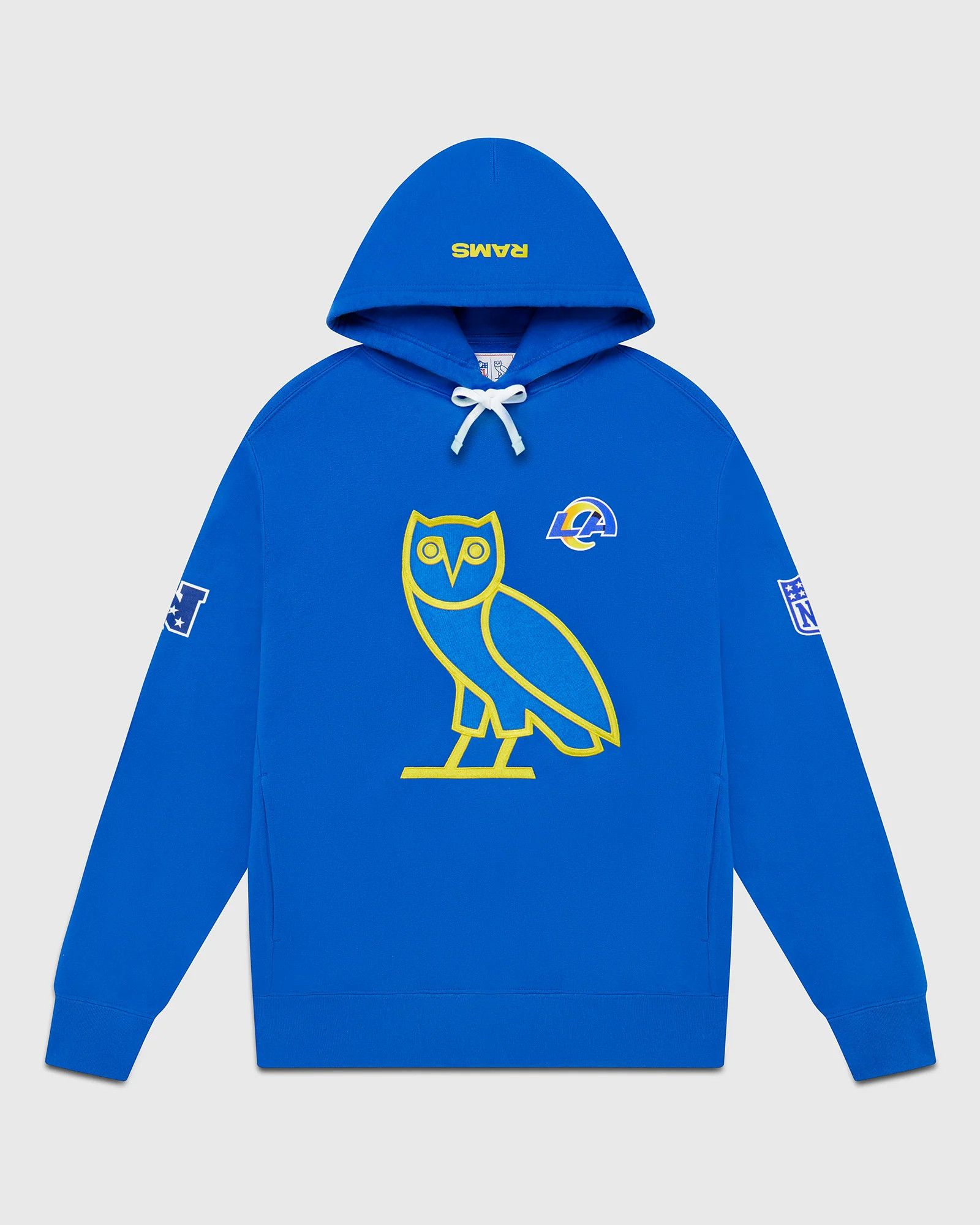 Drake *RARE* OVO x NFL Los Angeles Rams OG Owl Hoodie Size US XL / EU 56 / 4 - 4 Thumbnail