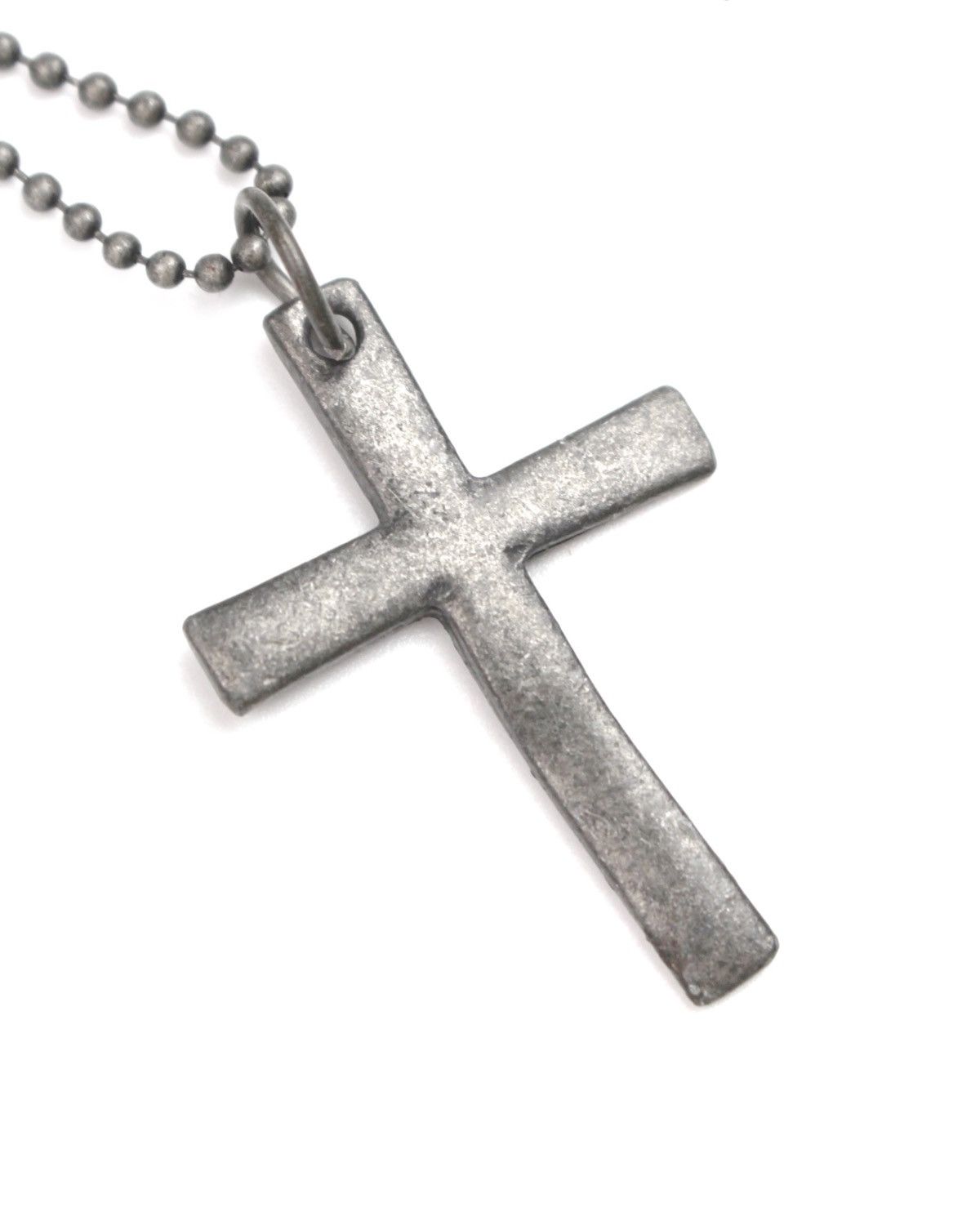 If Six Was Nine 2000S MINIMAL CROSS PENDANT BALL CHAIN NECKLACE Size ONE SIZE - 3 Thumbnail